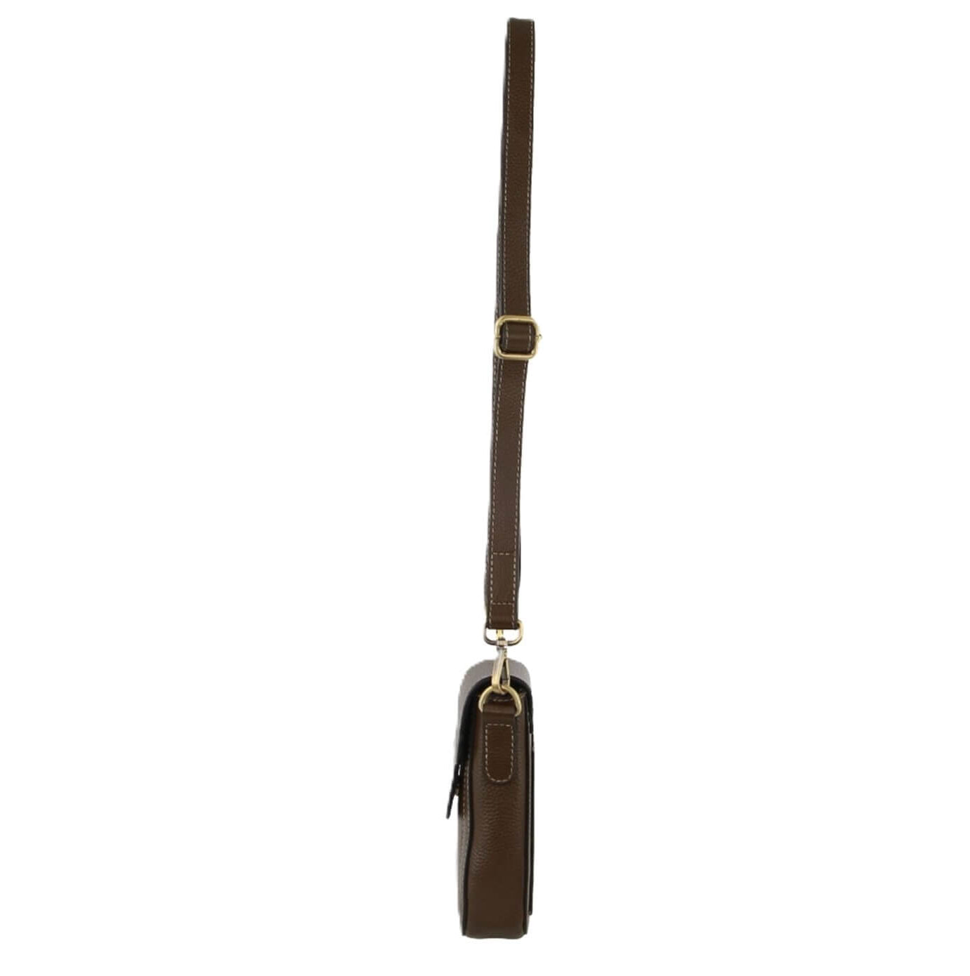 Pierre Cardin Ladies Leather Rustic Phone Bag in Grape Leaf