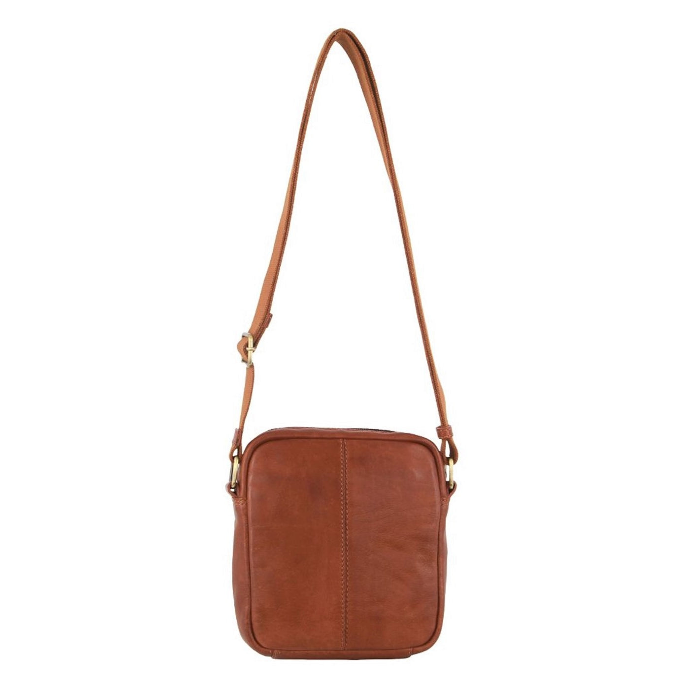 Pierre Cardin PC3764 Mens Italian Leather Cross Body Bag/Cognac