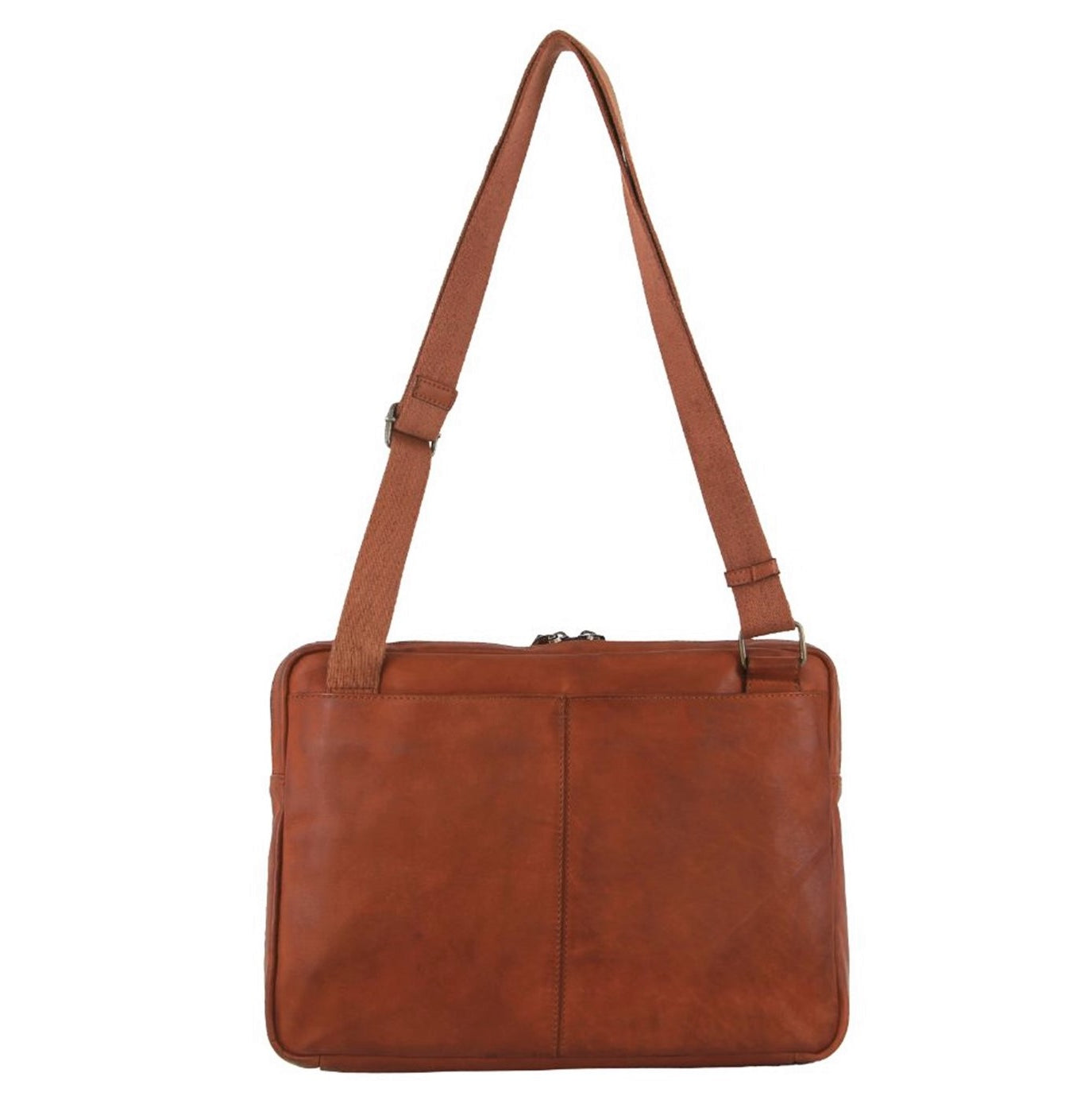 Pierre Cardin PC3765 Mens Italian Leather Business Computer Bag/Cognac