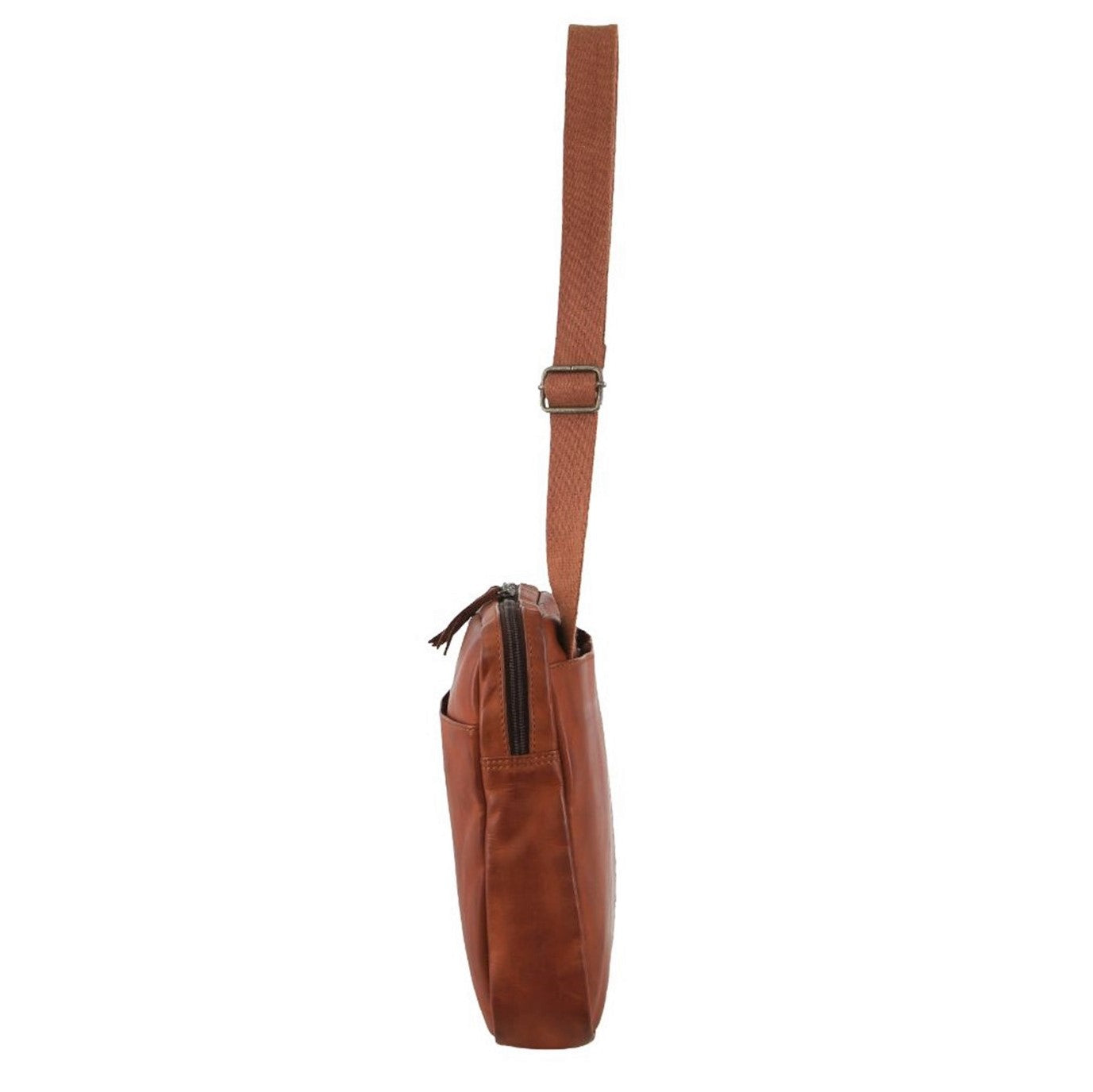 Pierre Cardin PC3765 Mens Italian Leather Business Computer Bag/Cognac