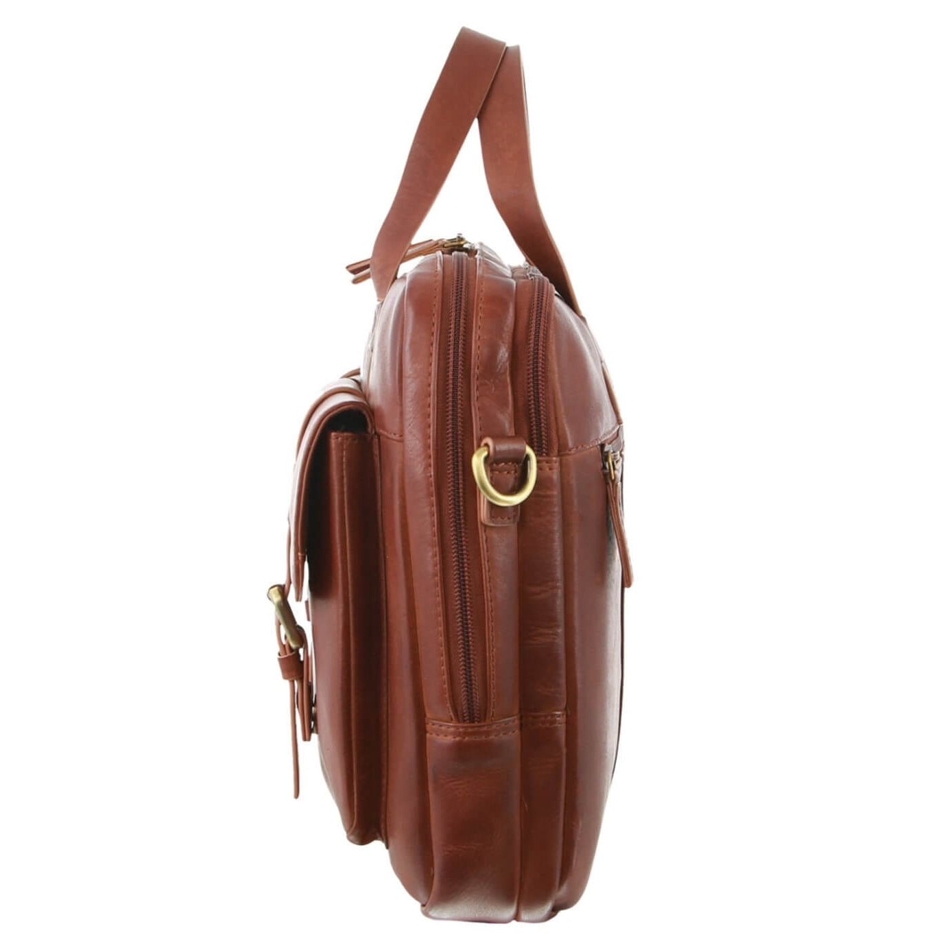 Pierre Cardin PC3831 Mens Leather Business Bag/Cognac
