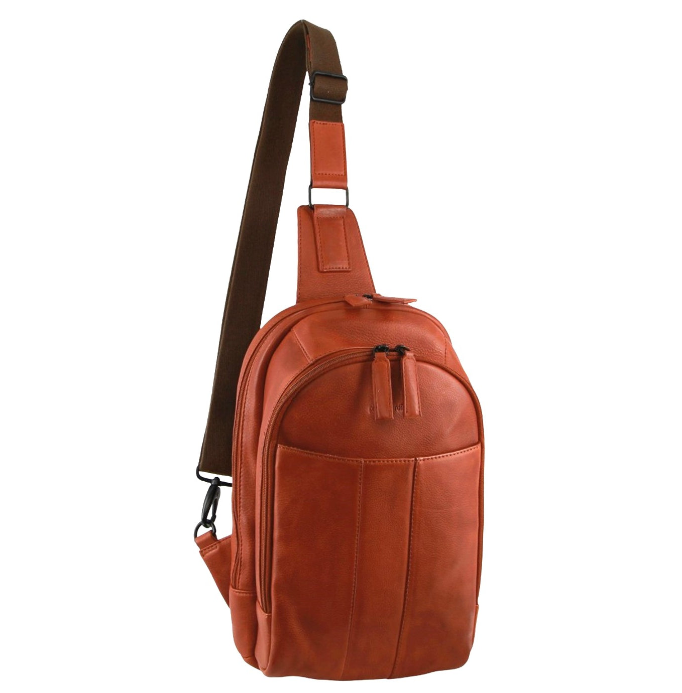 Pierre Cardin PC3882 Italian Leather Large 3-Way Sling Bag/Cognac