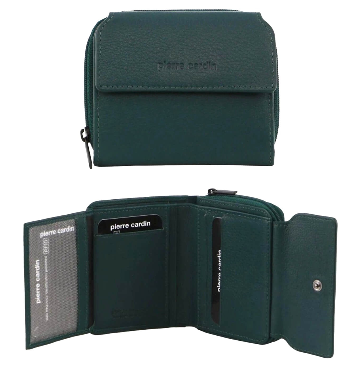 Pierre Cardin Italian Leather Ladies Wallet in Zirkon