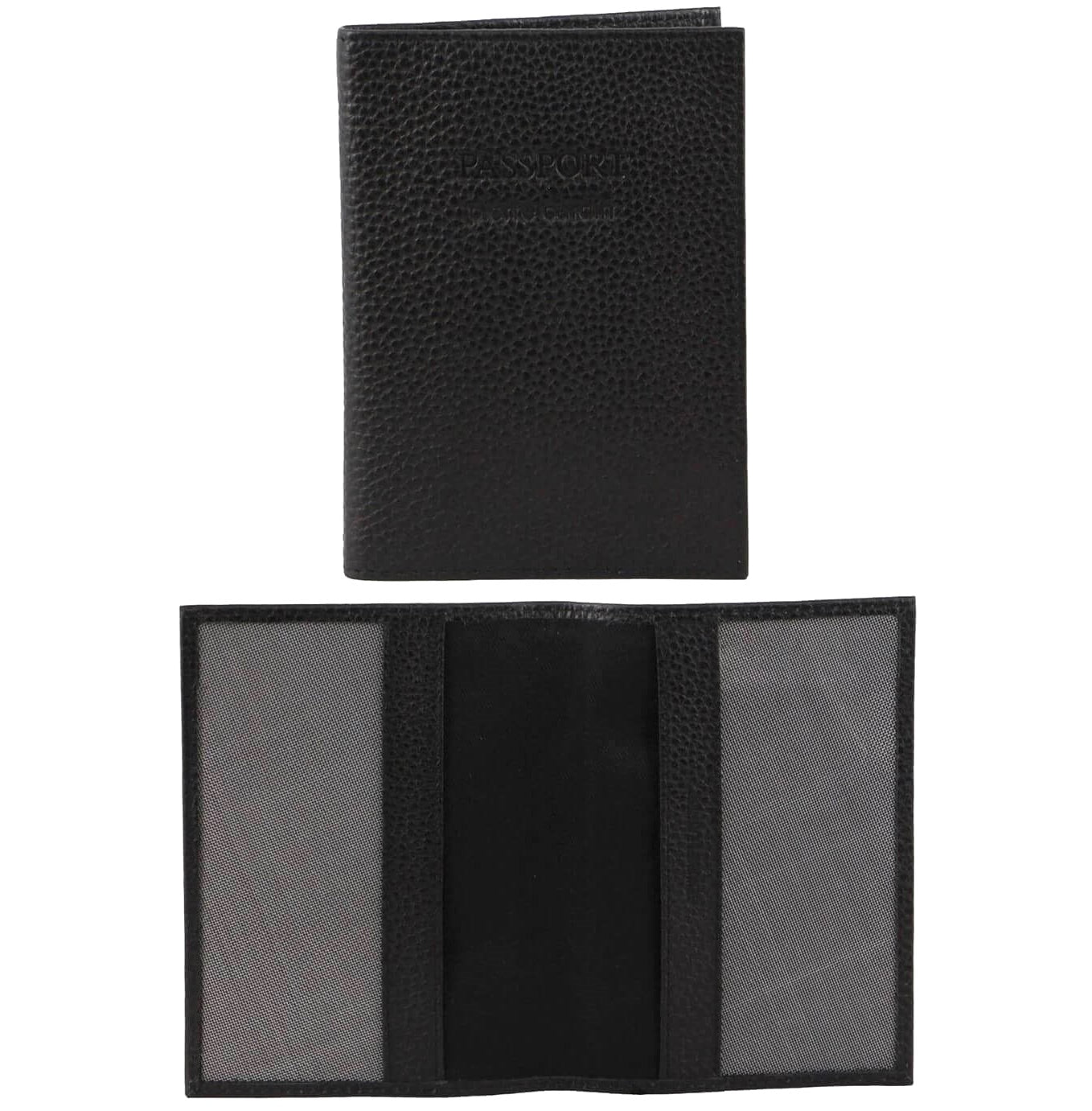 Pierre Cardin PC3909 Leather Passport Wallet Cover/Black