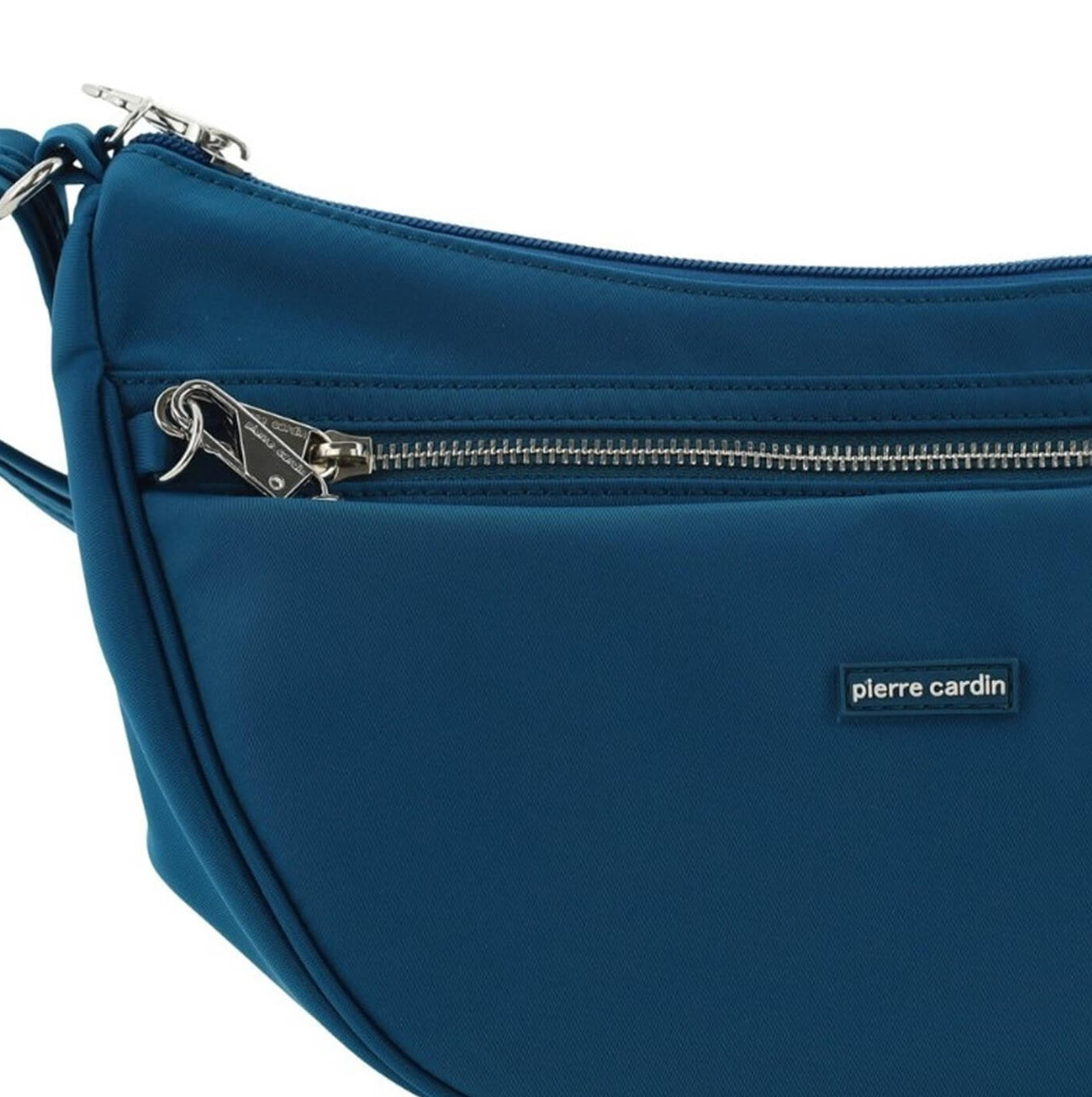 Pierre Cardin Ladies Nylon Anti-Theft-RFID Cross Body Bag in Turquoise