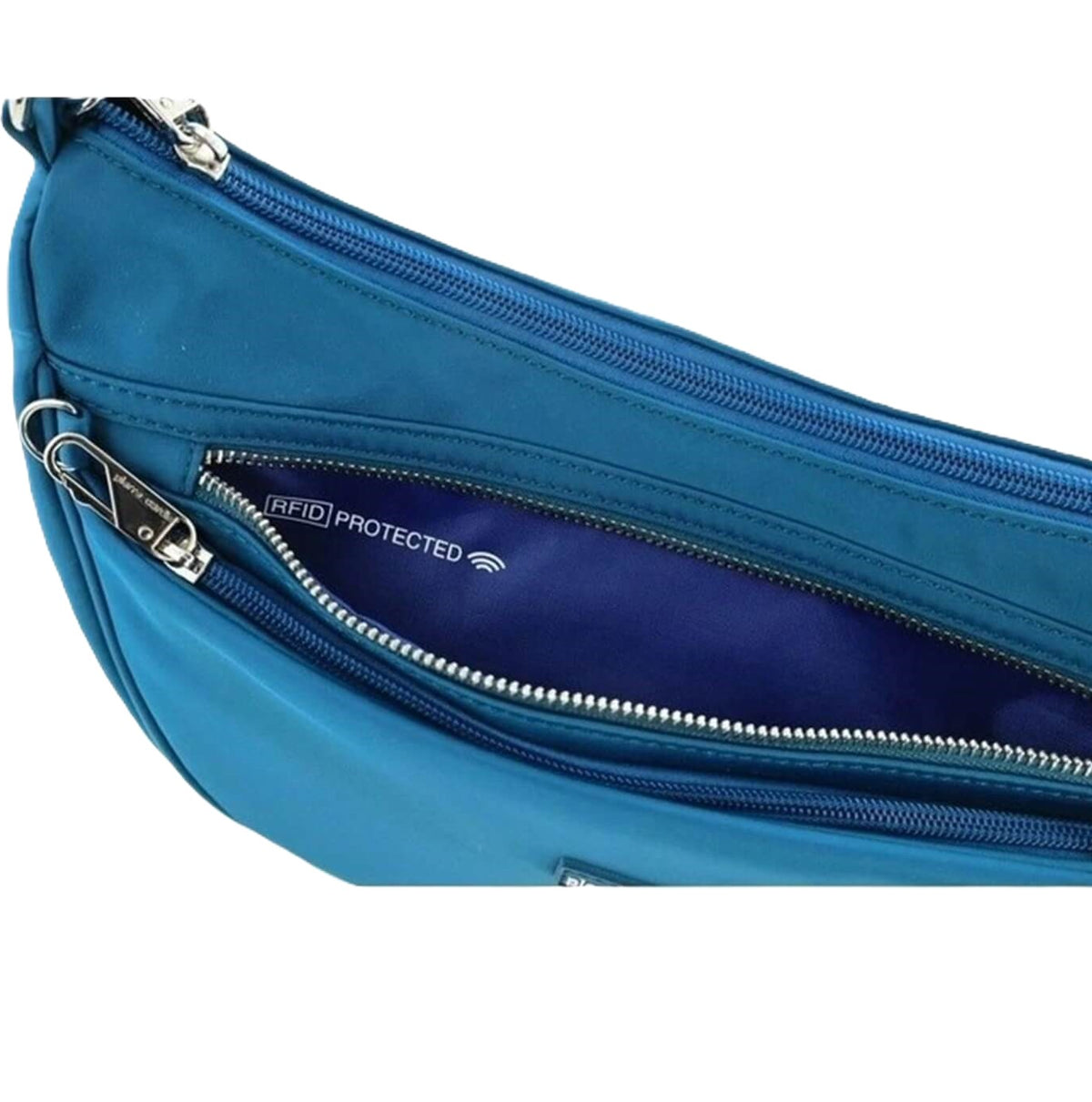 Pierre Cardin PC3942 Nylon Anti-Theft-RFID Cross Body Bag/Turquoise