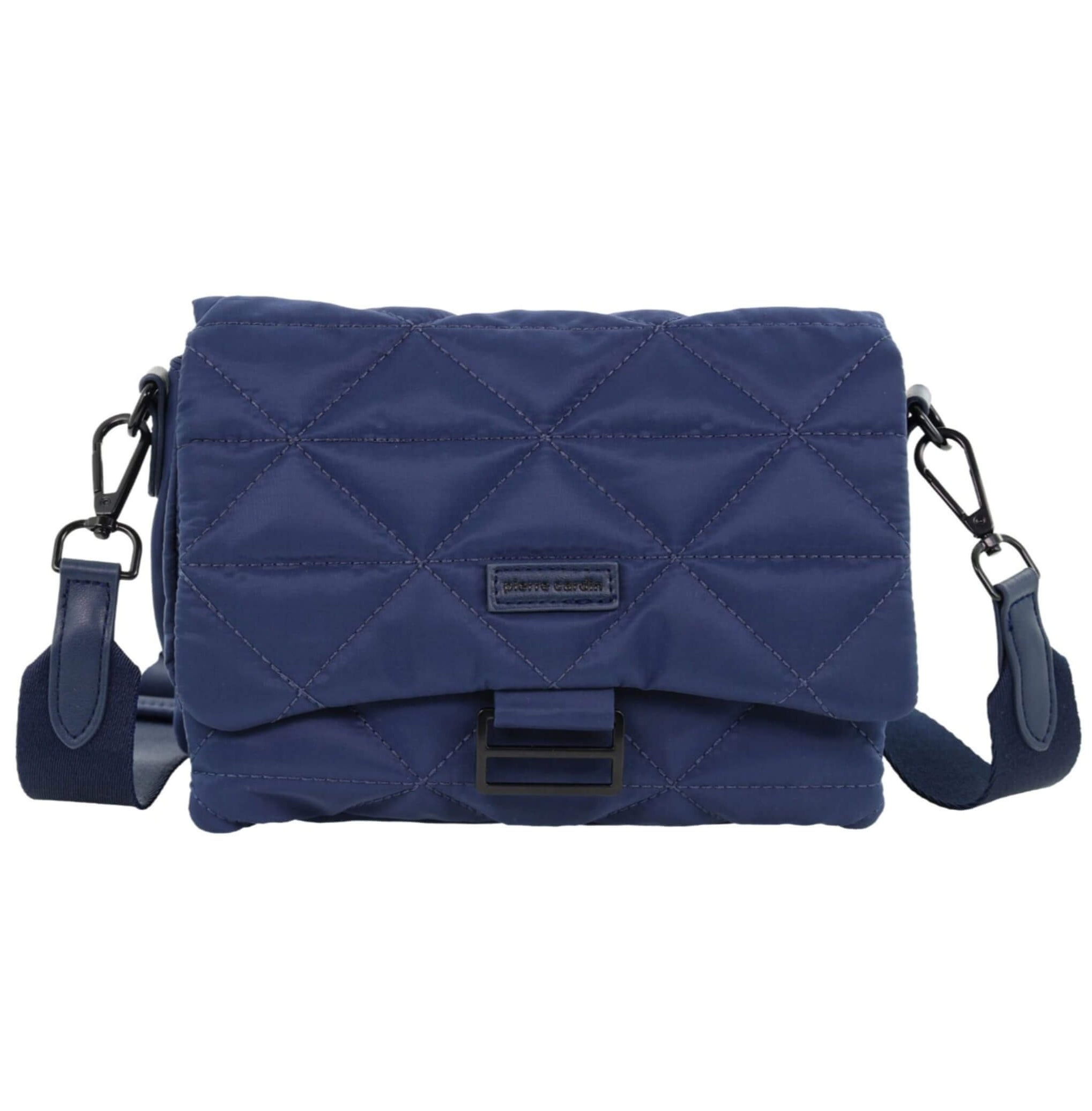 Pierre Cardin Ladies Nylon Quilted Crossbody Bag in Navy