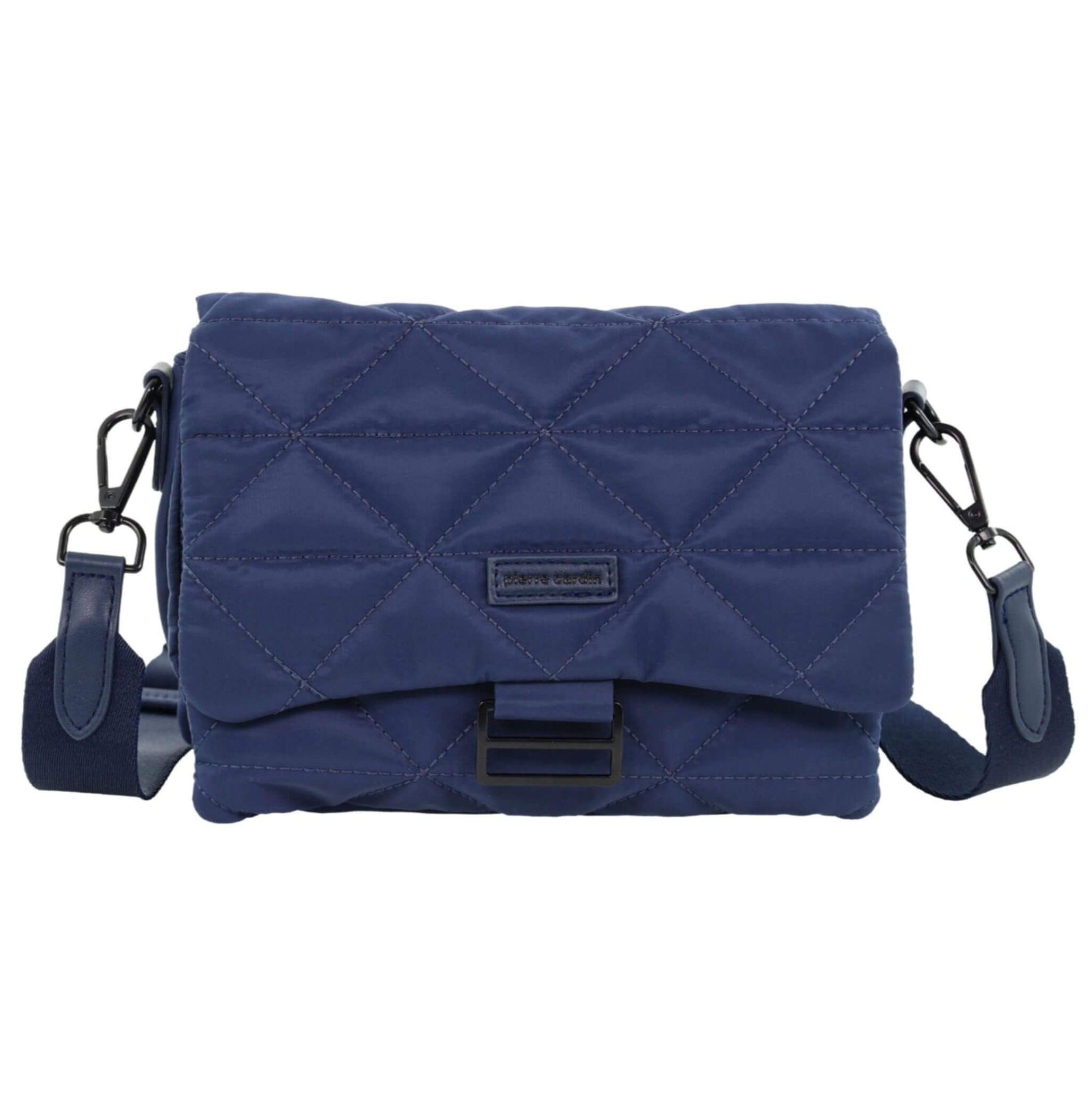 Pierre Cardin Ladies Nylon Quilted Crossbody Bag in Navy