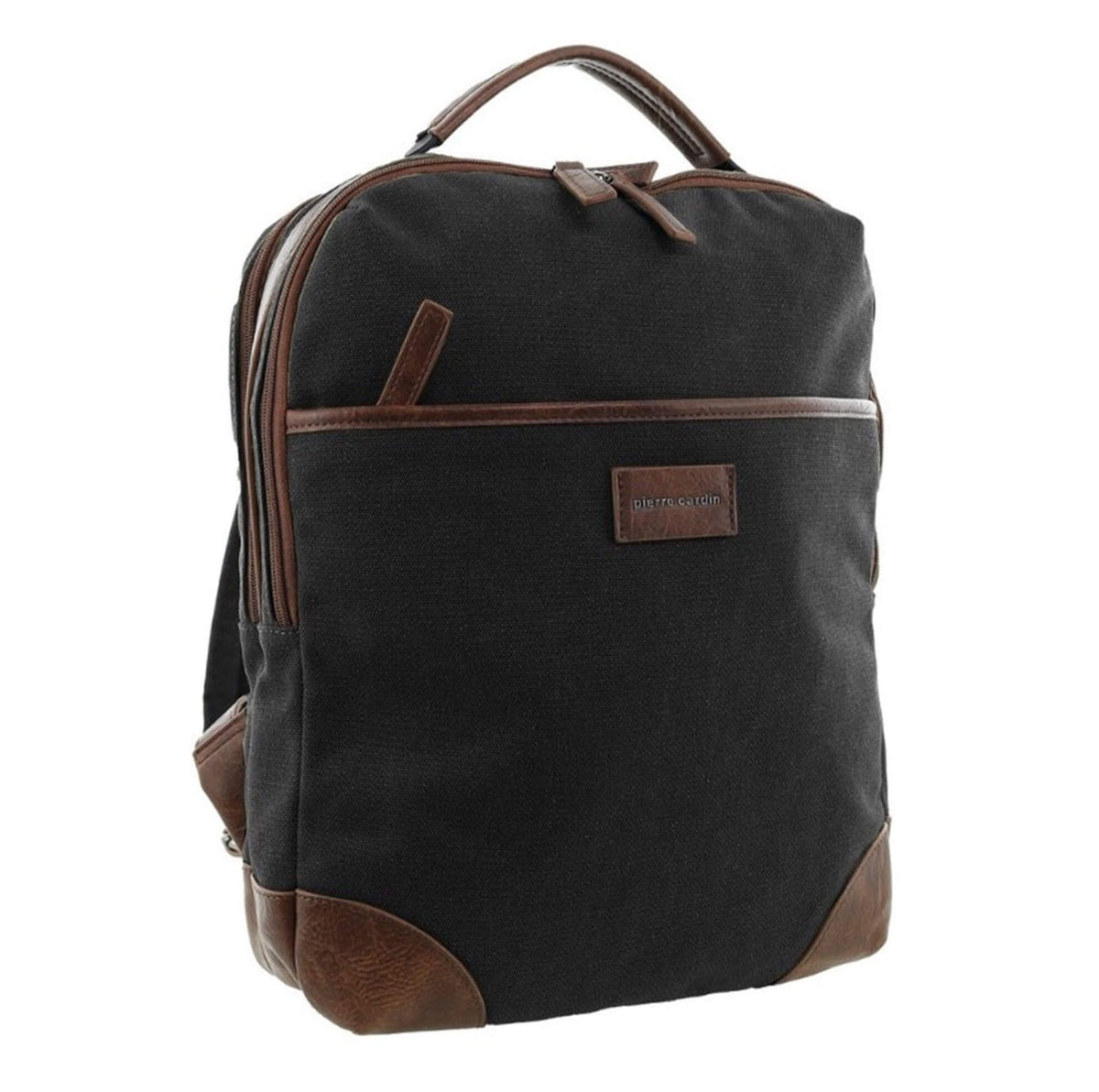 Pierre Cardin Canvas Backpack in Black