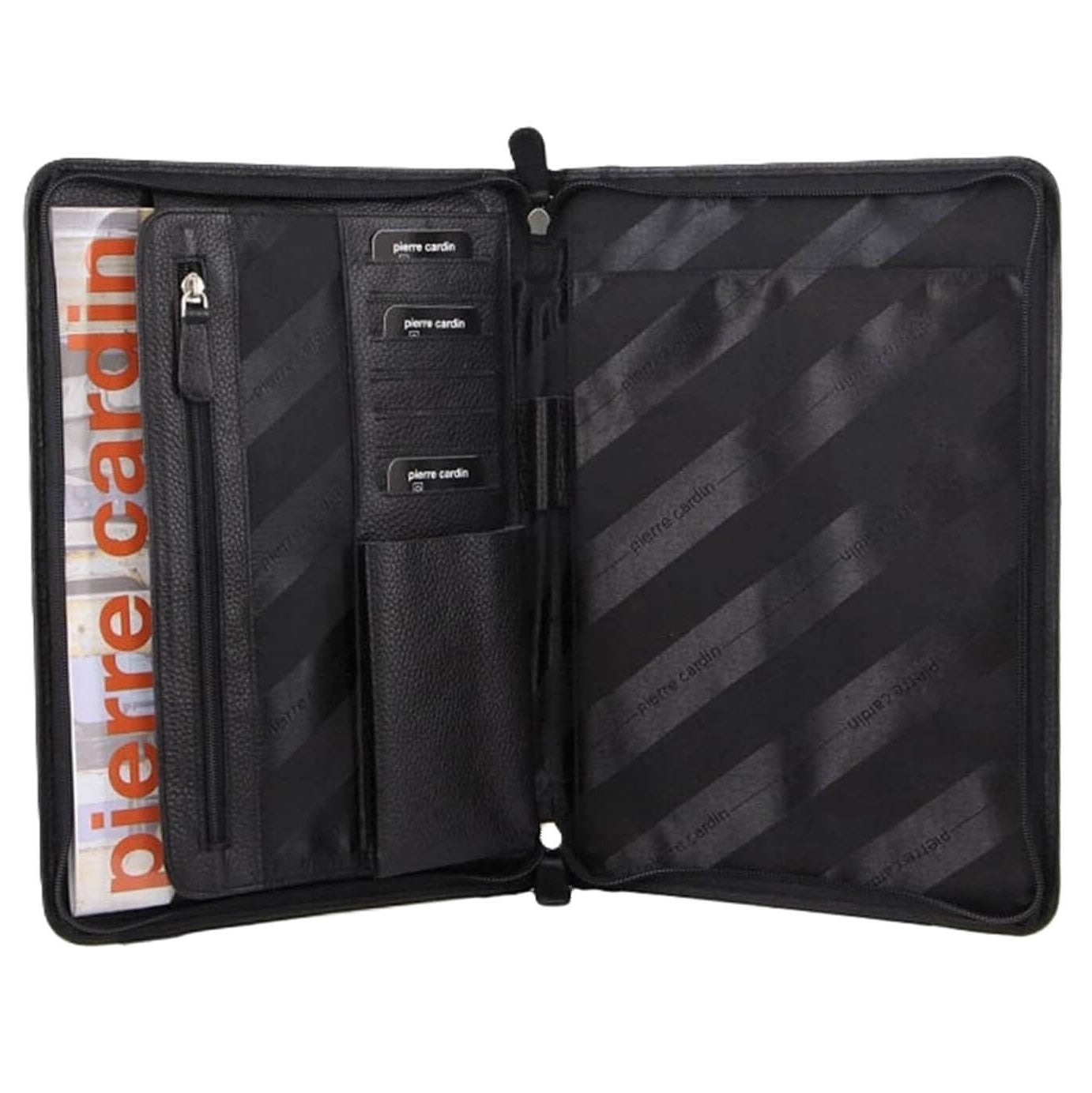 Pierre Cardin PC8872 Italian Leather A4 Business Folio/Black