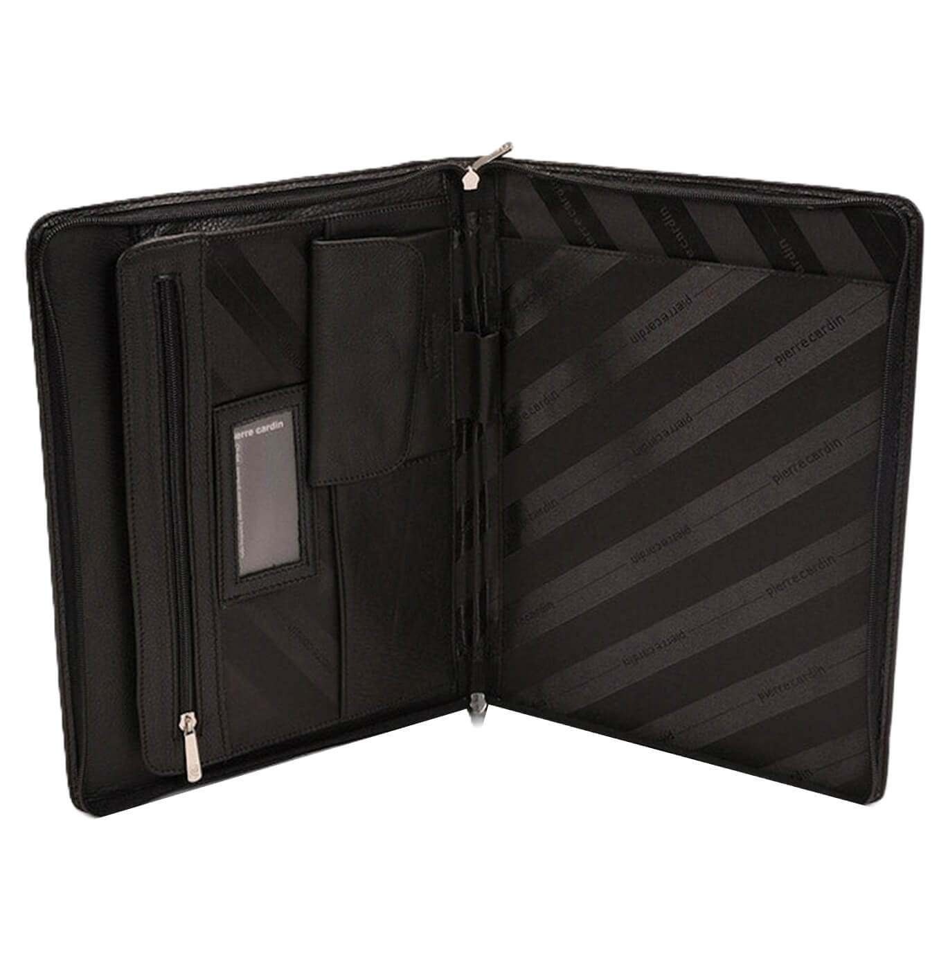 Pierre Cardin PC8872 Italian Leather A4 Business Folio/Black