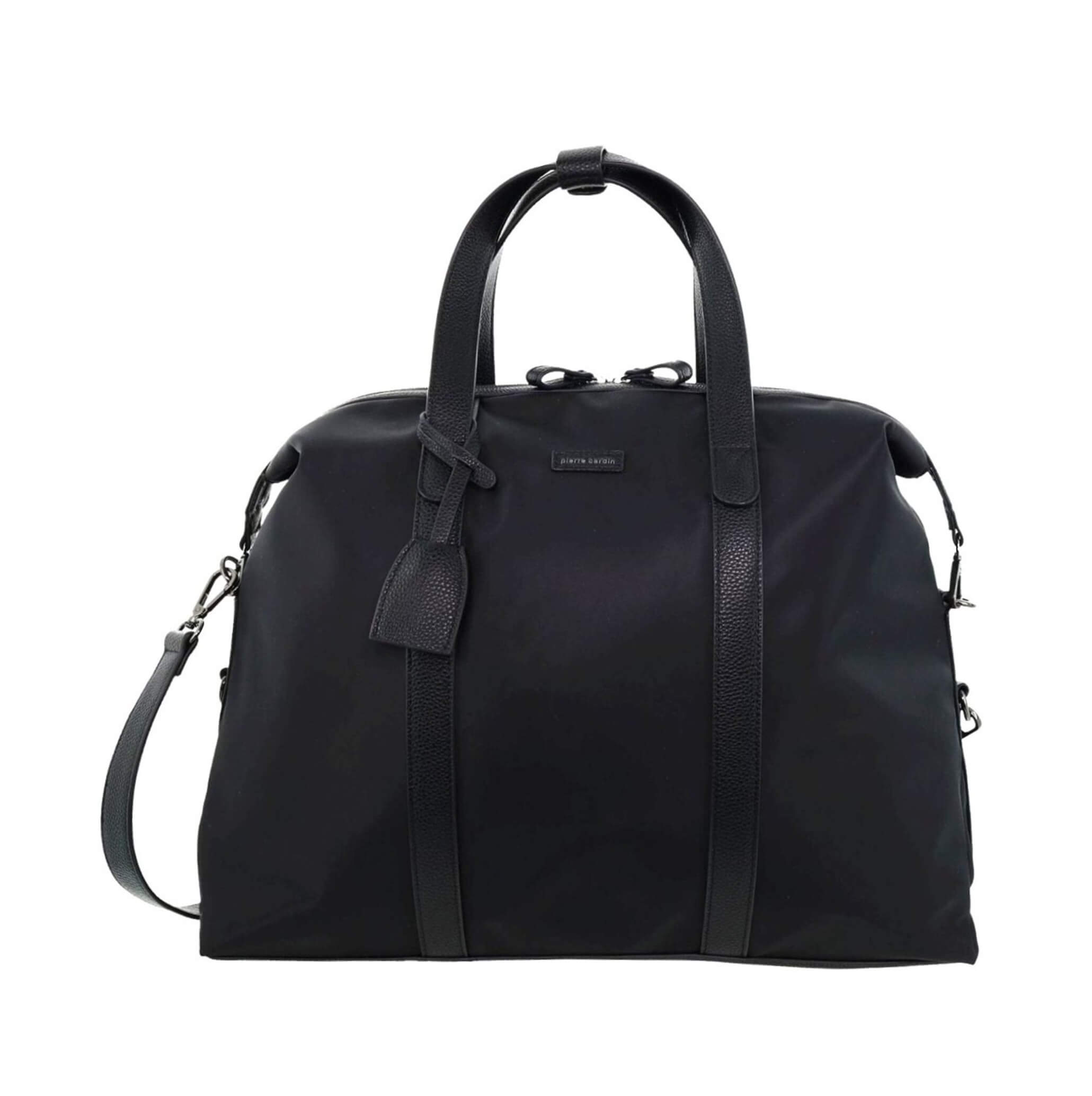 Pierre Cardin Nylon Travel-Overnight Bag in Black