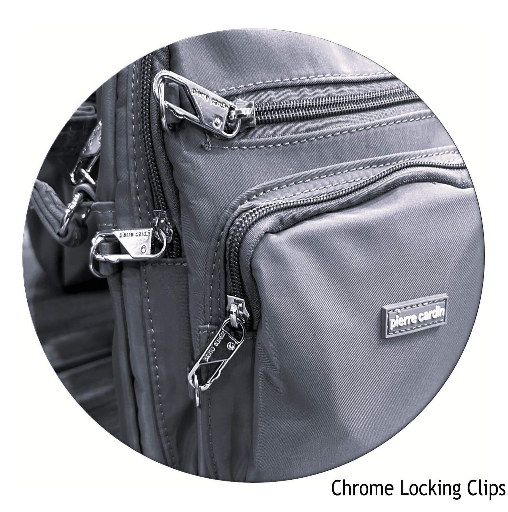 Pierre Cardin Chrome Locking Clips