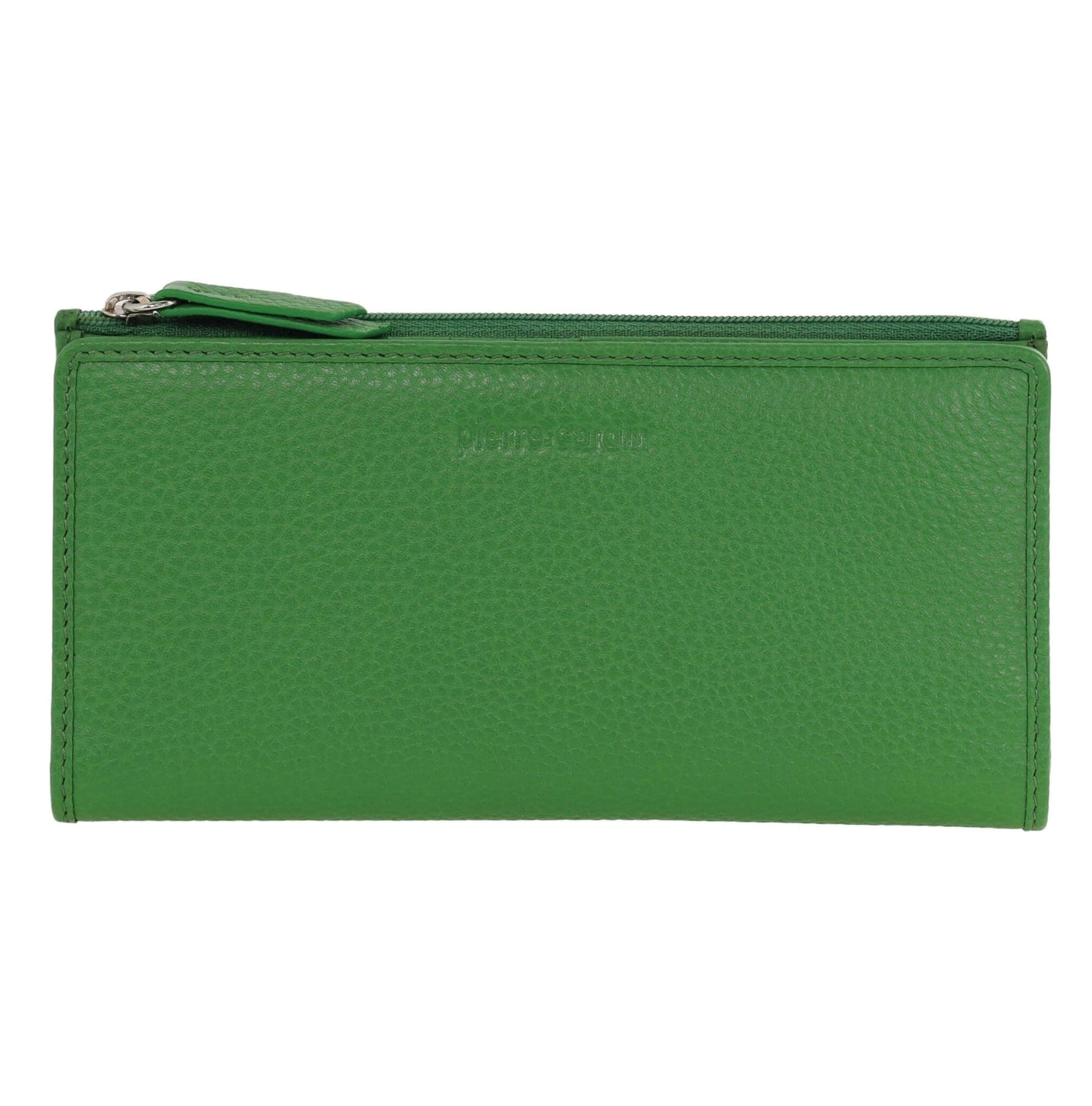 Pierre Cardin Italian Leather Ladies Bi-Fold Wallet in Green