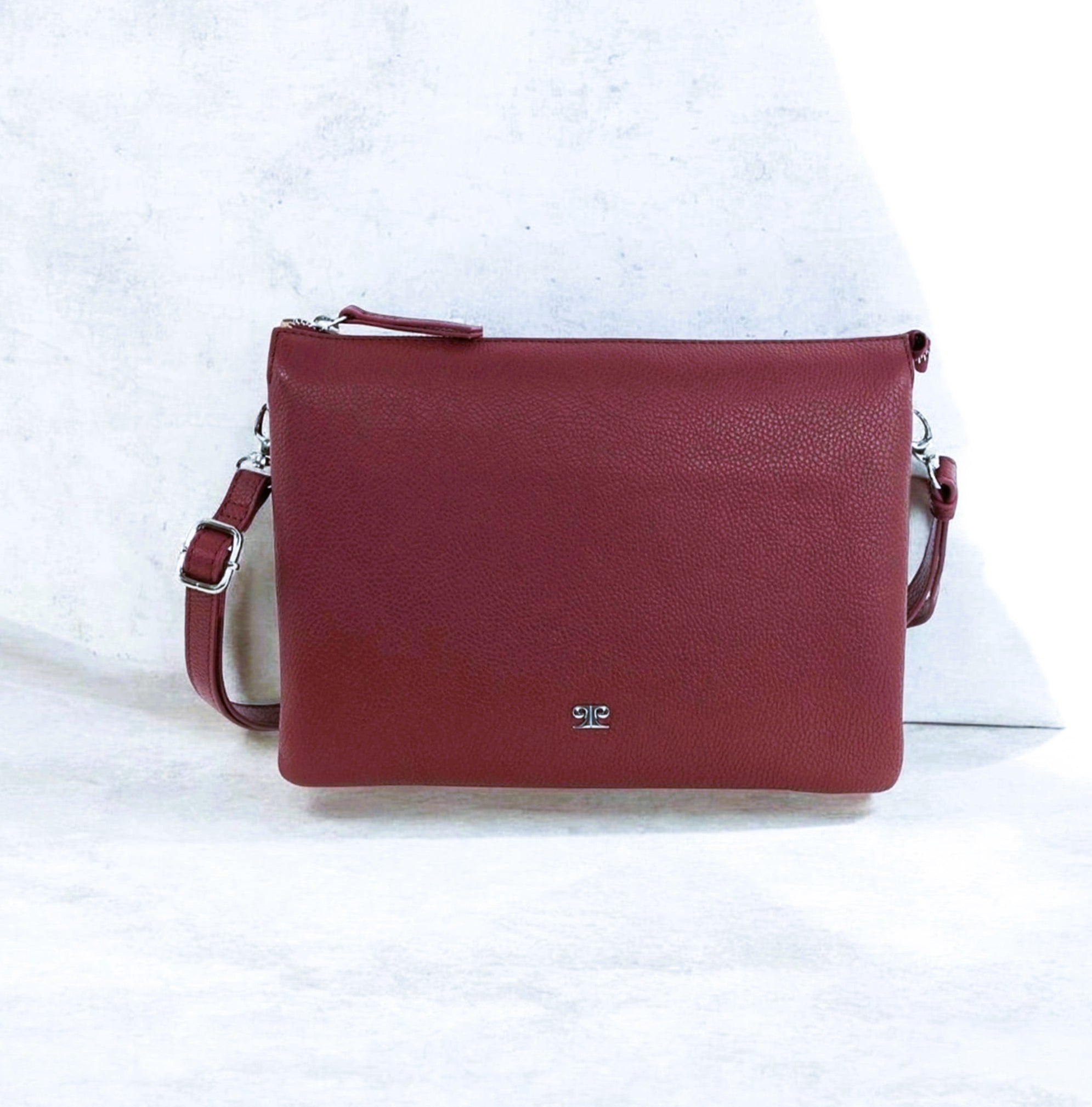Pierre Cardin Ladies Leather Crossbody Bag in Shiraz