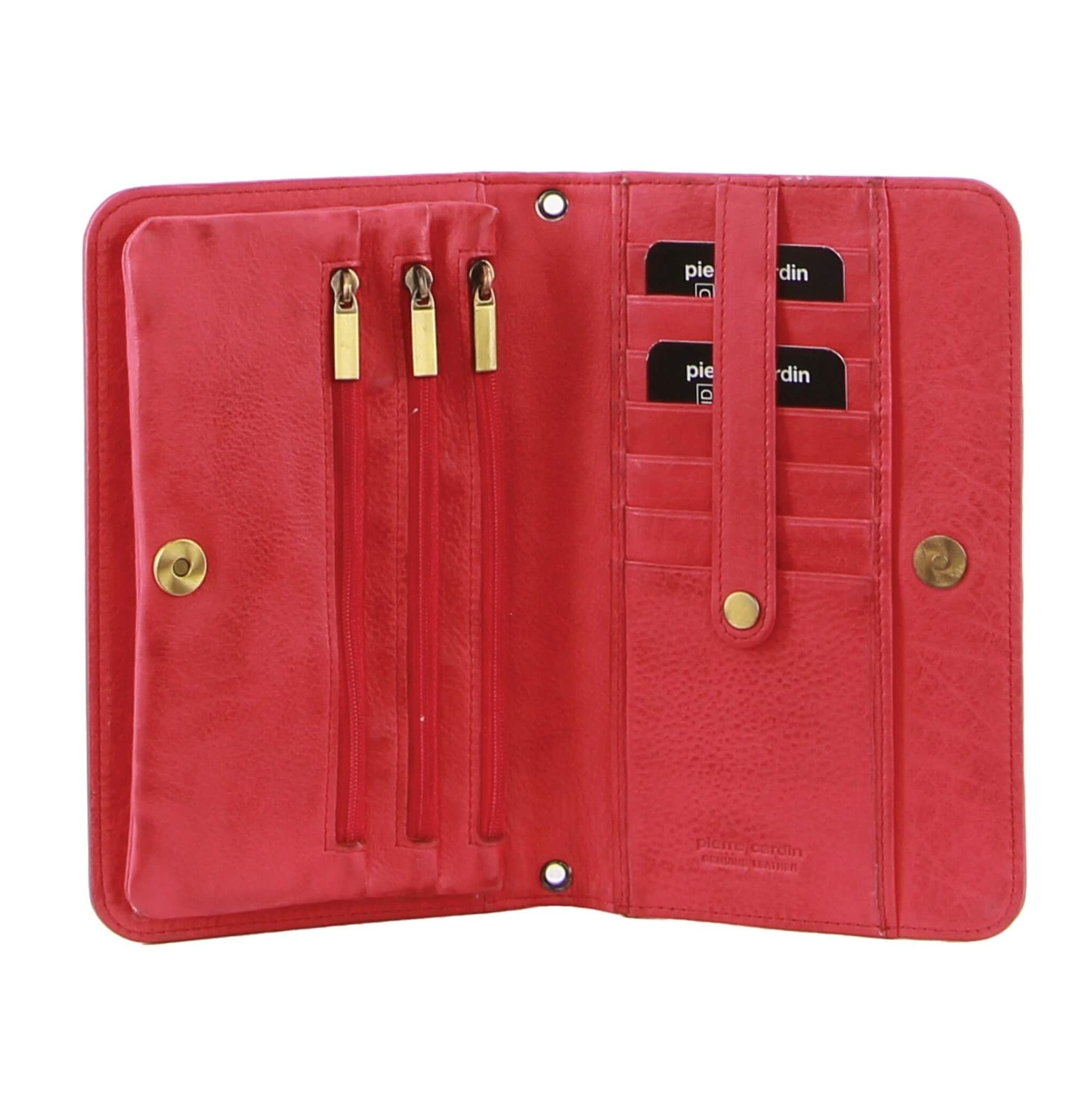 Pierre Cardin Genuine Italian Leather Clutch-Wallet Bag in Pink