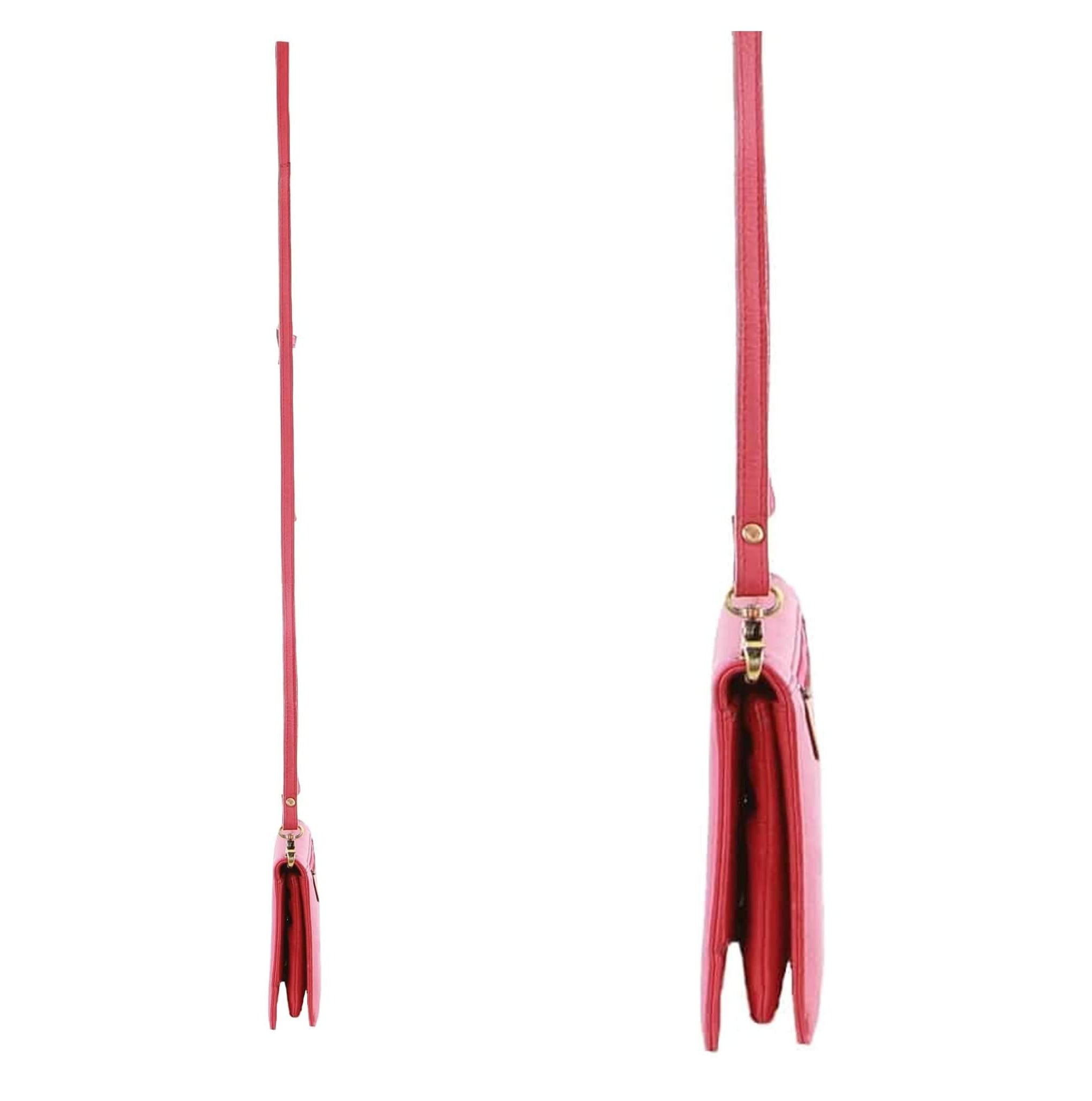 Pierre Cardin Genuine Italian Leather Clutch-Wallet Bag in Pink