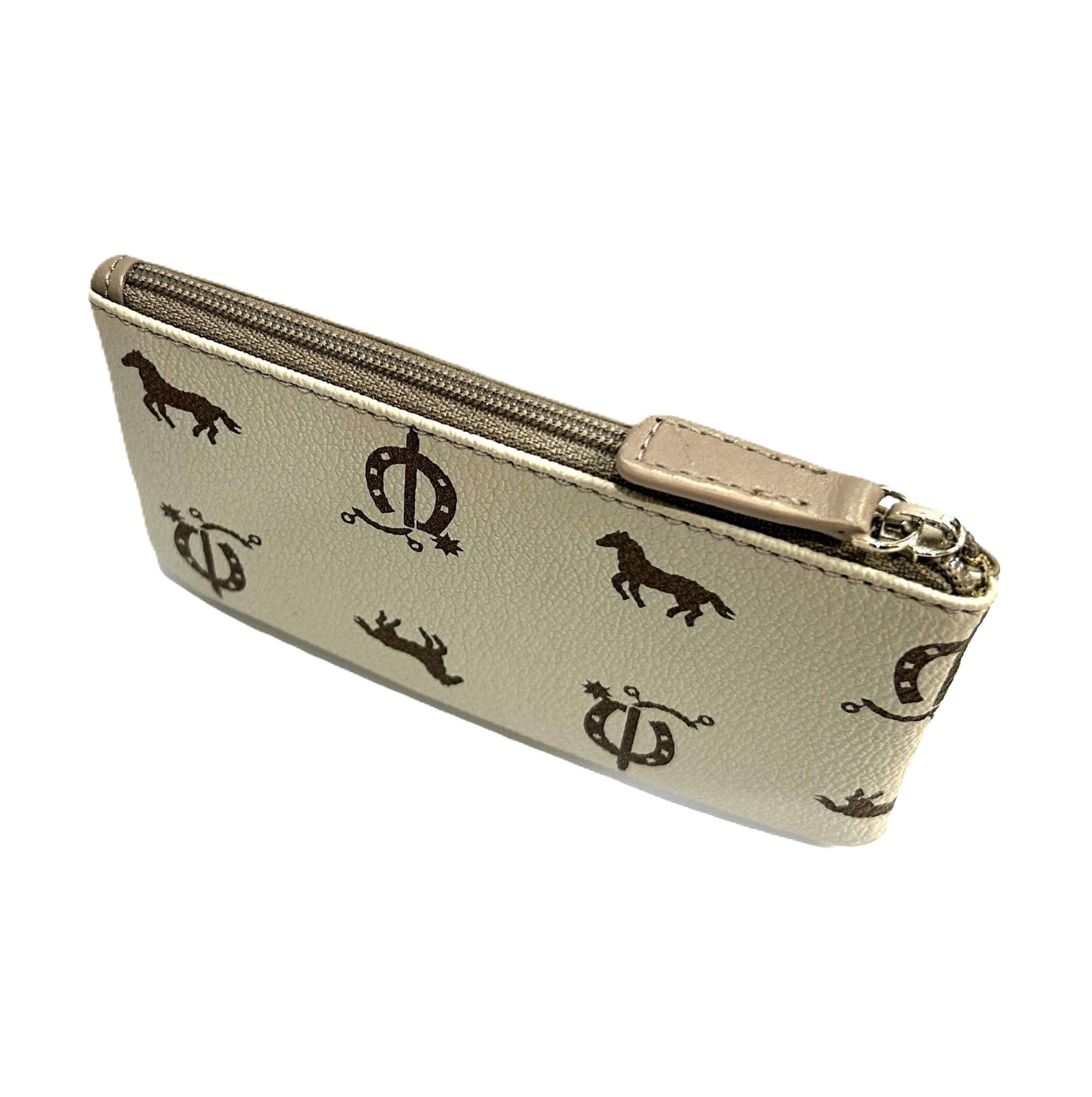 Pierre Cardin Leather Coin Purse/Key Holder in Beige-Taupe