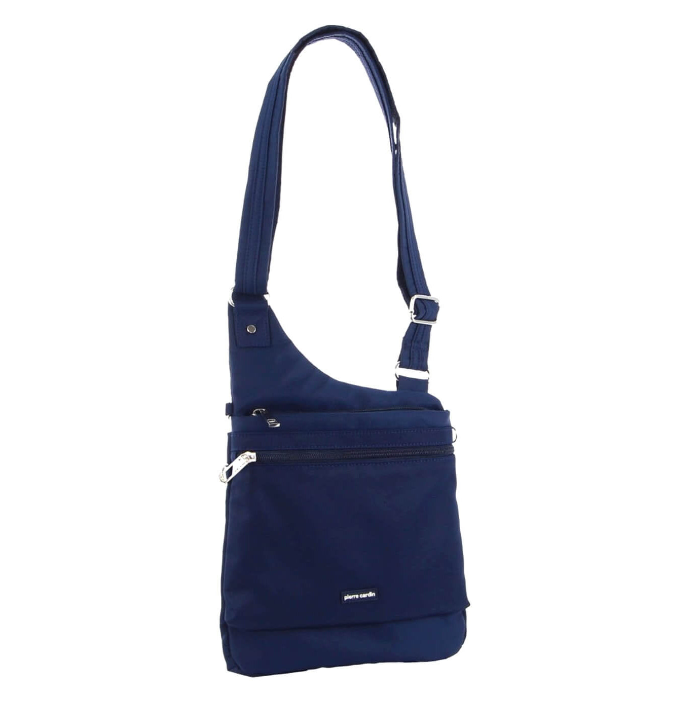 Pierre Cardin Ladies Anti-Theft-RFID Nylon Crossbody Bag in Navy