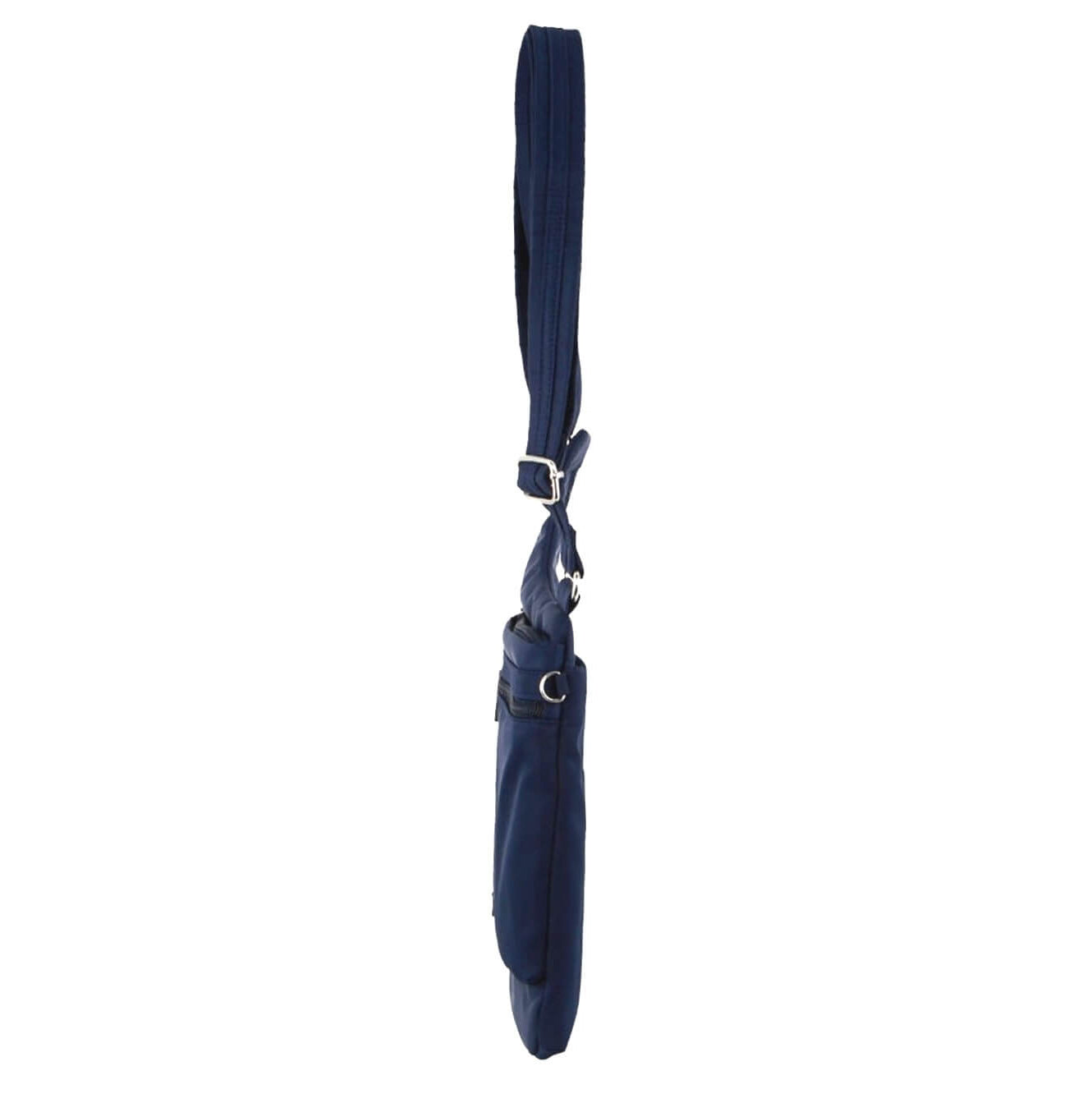 Pierre Cardin Ladies Anti-Theft-RFID Nylon Crossbody Bag in Navy