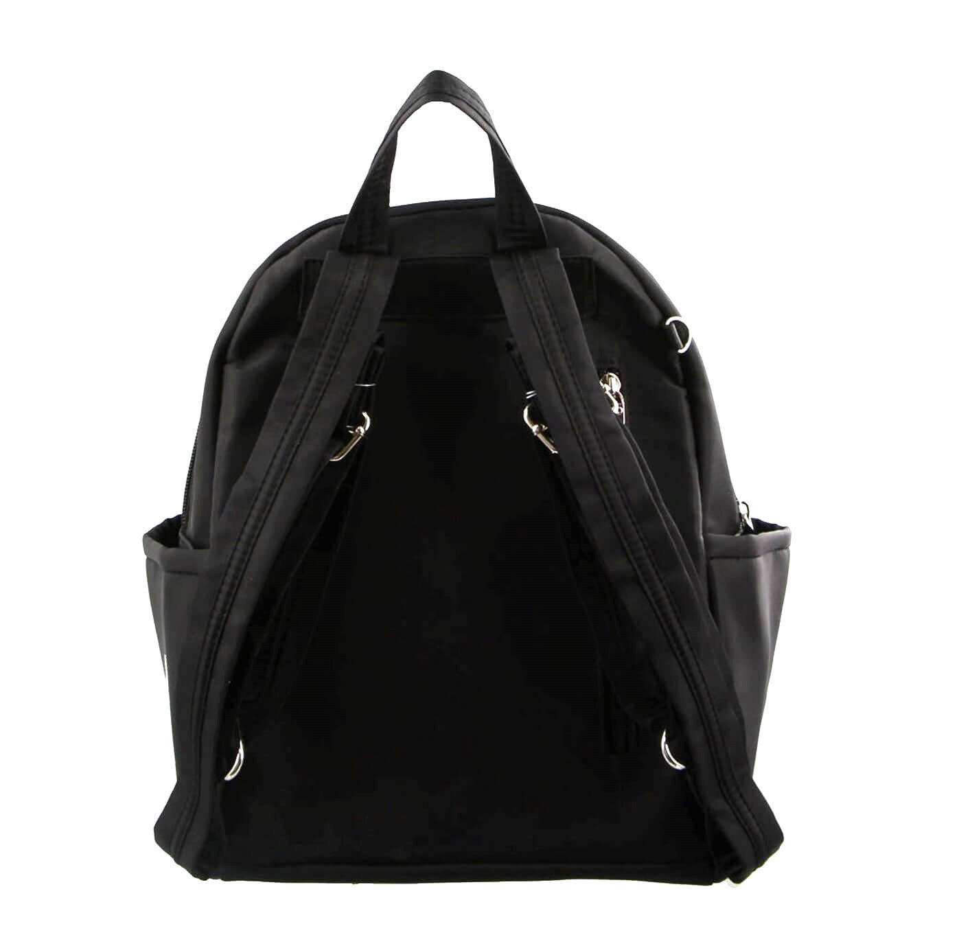 Pierre Cardin Nylon Backpack RFID Anti-Theft Features in Black
