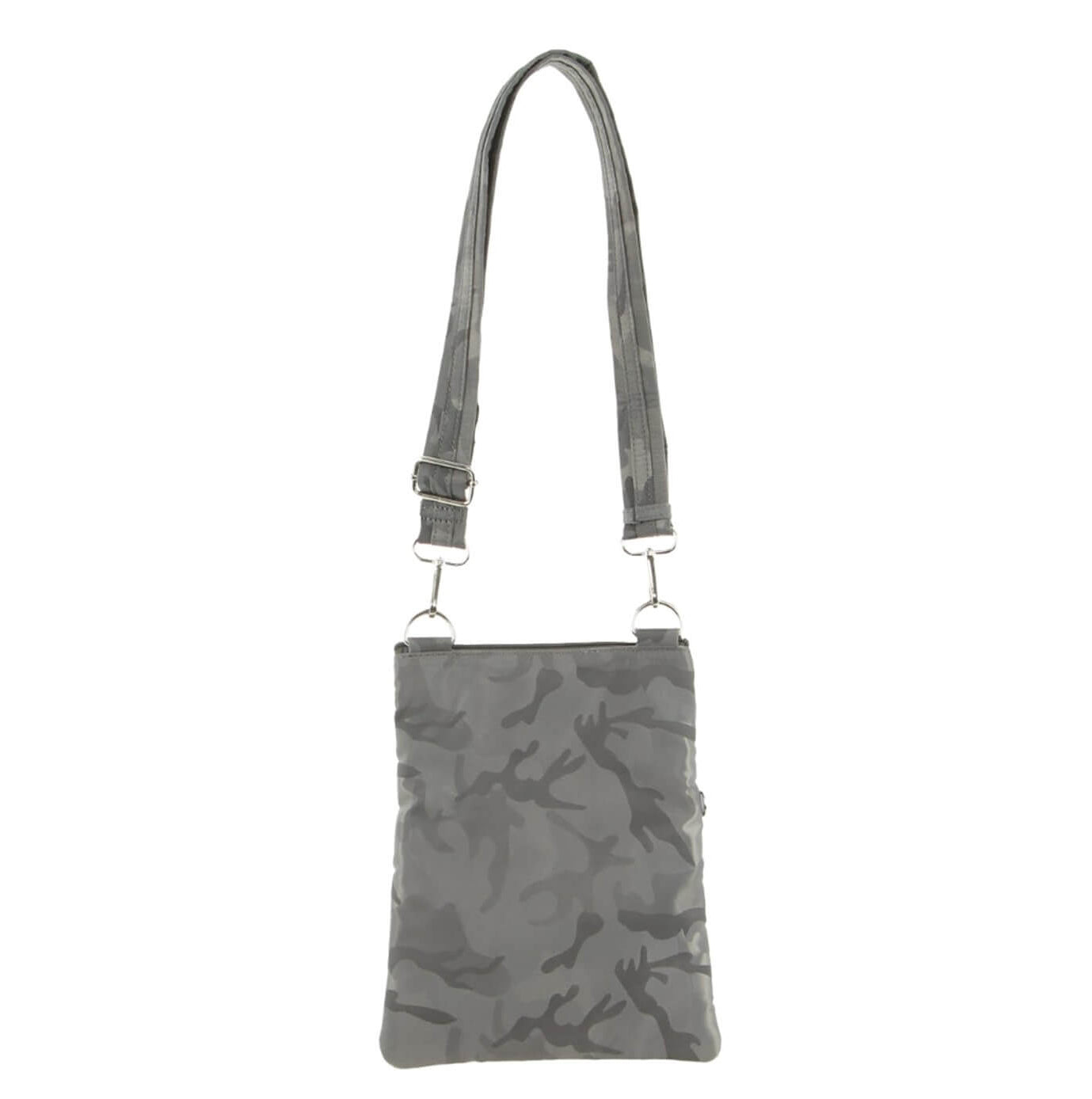 Pierre Cardin Nylon Anti-Theft RFID Crossbody Bag in Grey-Camo