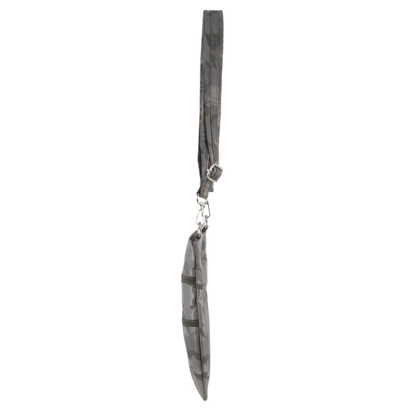 Pierre Cardin Nylon Anti-Theft RFID Crossbody Bag in Grey-Camo