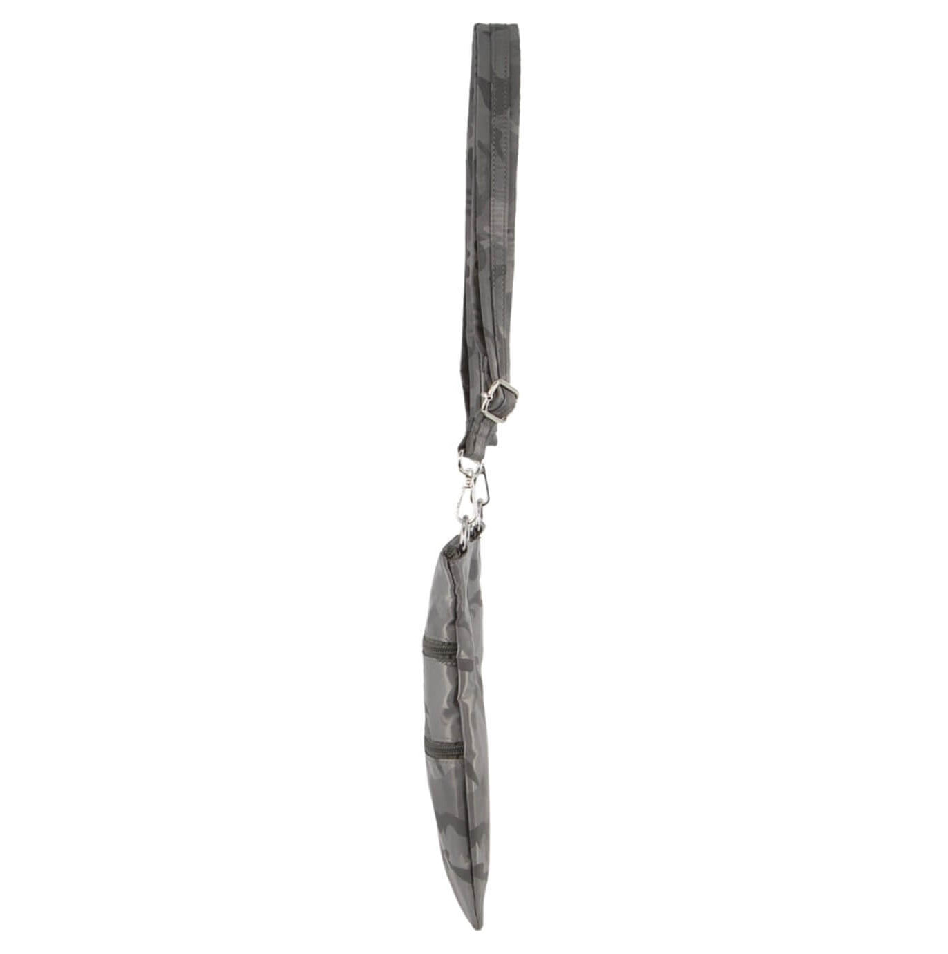 Pierre Cardin Nylon Anti-Theft RFID Crossbody Bag in Grey-Camo