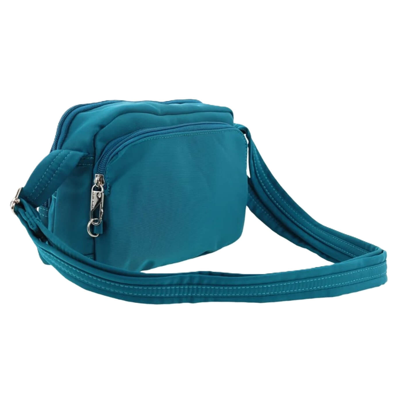 Pierre Cardin Ladies Nylon Anti-Theft RFID Crossbody Bag in Turquoise