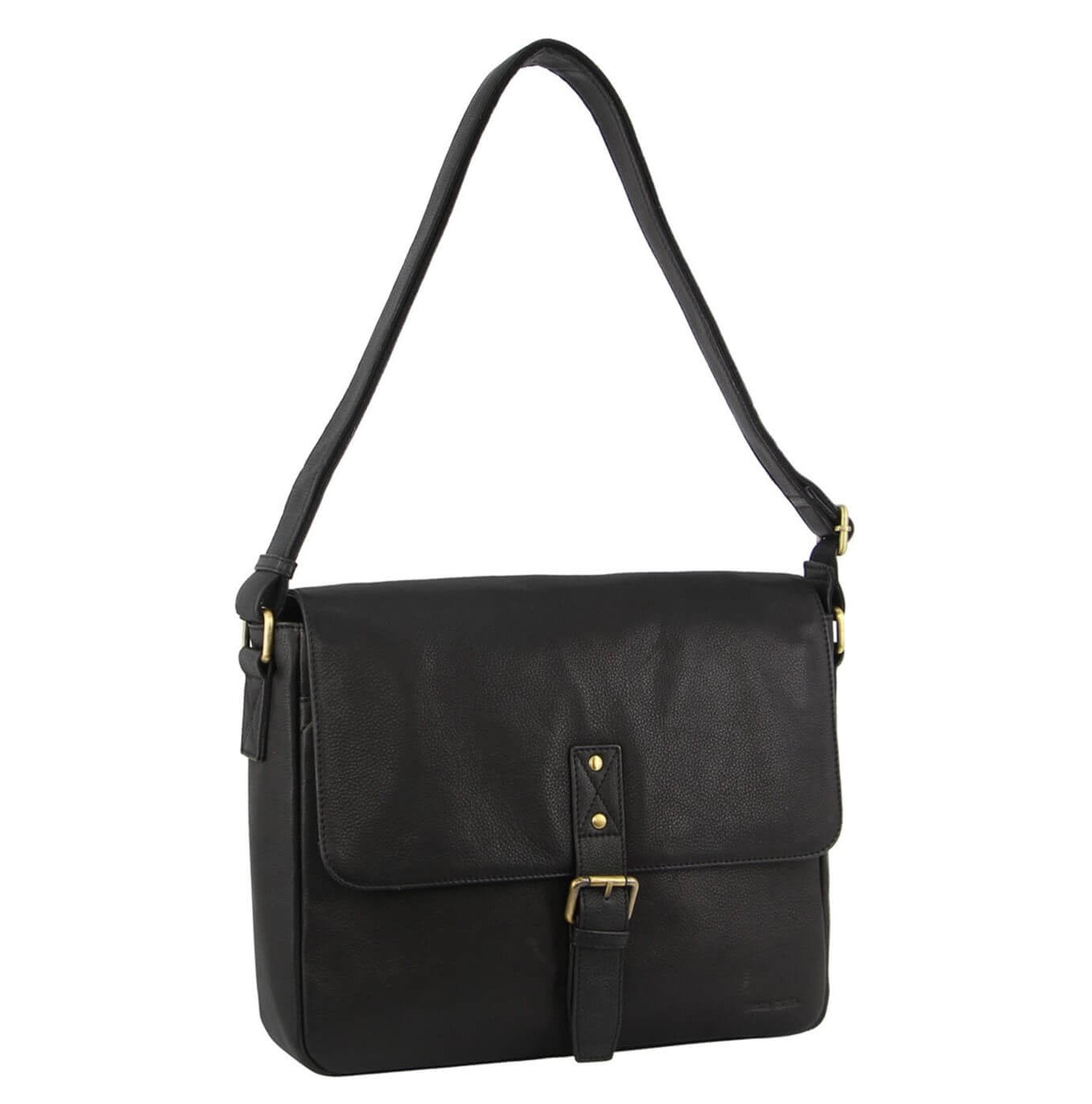 Pierre Cardin PC3500 Mens Leather Business Satchel/Black