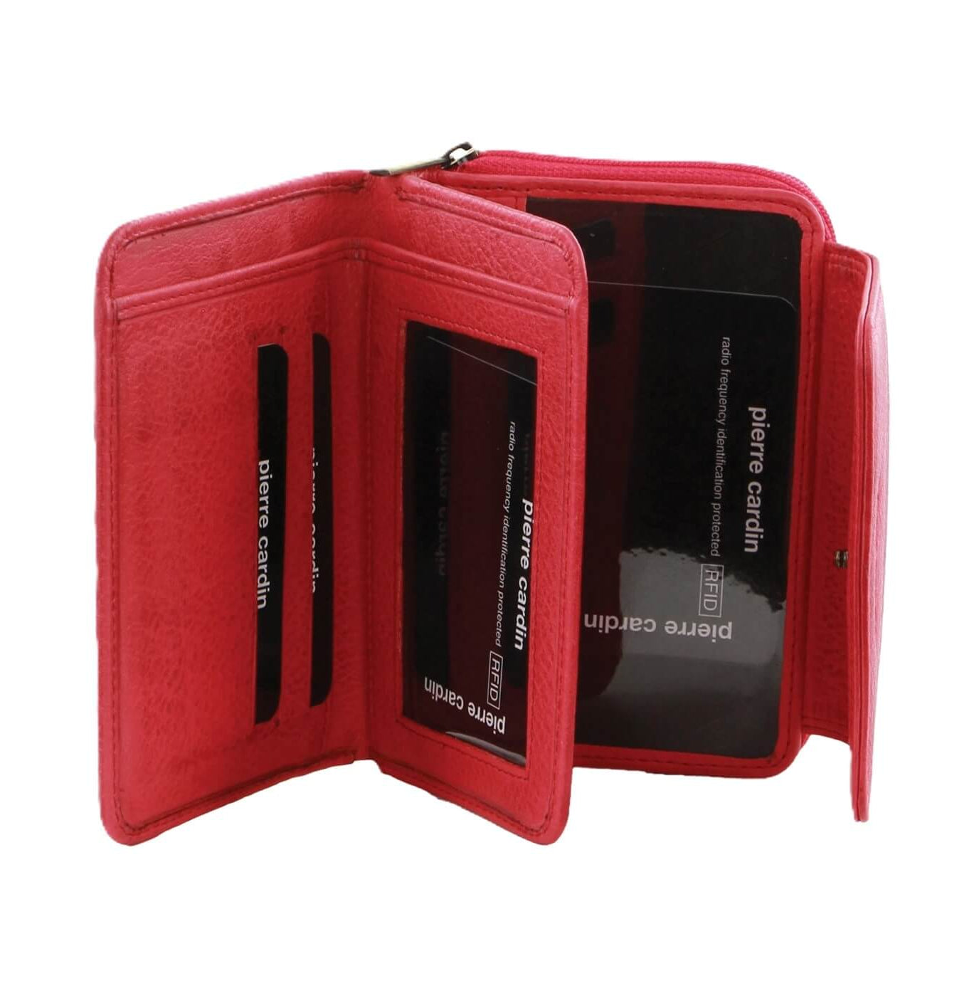 Pierre Cardin Women’s Leather RFID Bi-Fold Wallet in Pink