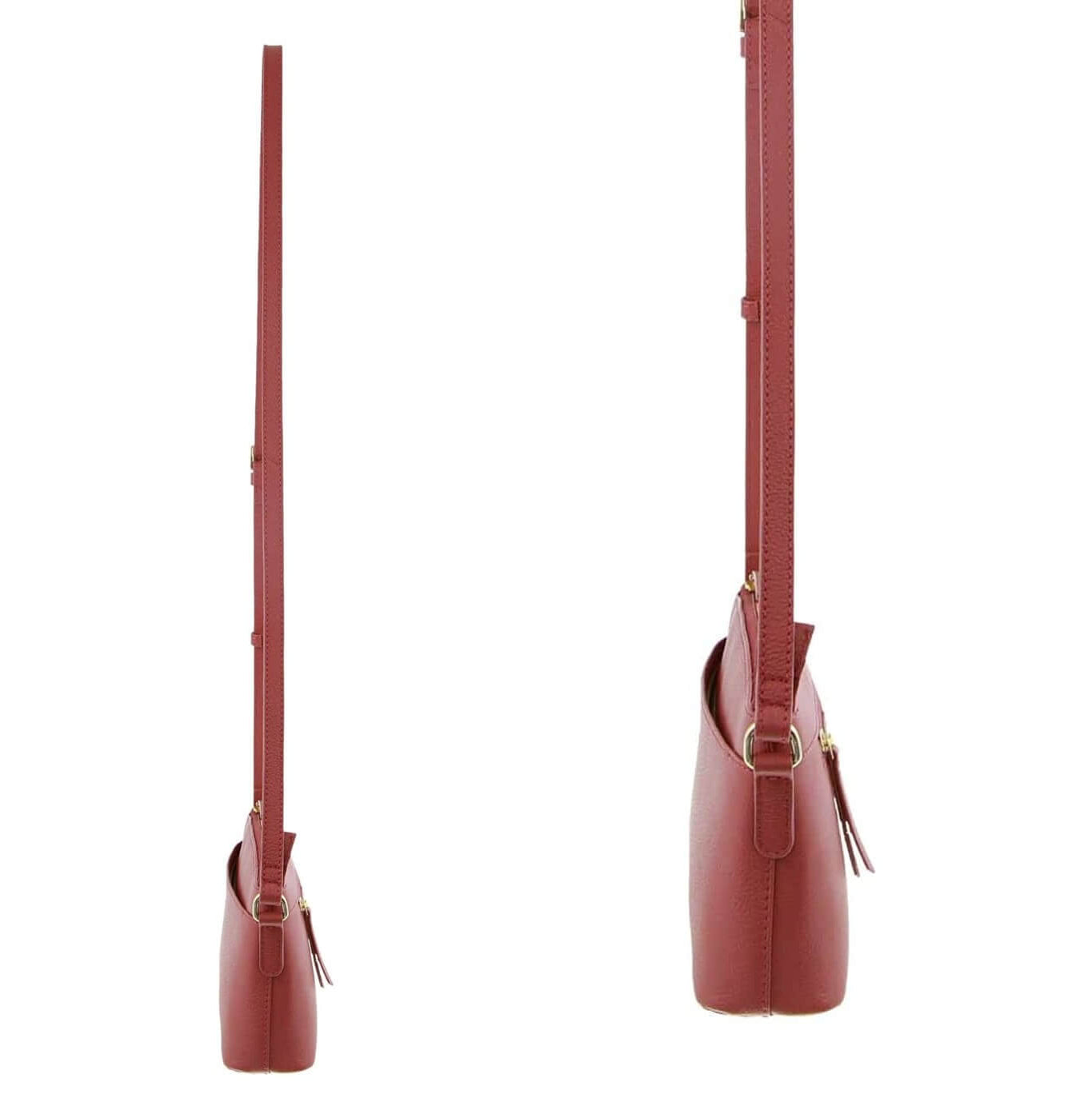 Pierre Cardin Italian Leather Ladies’ Crossbody Bag in Rose