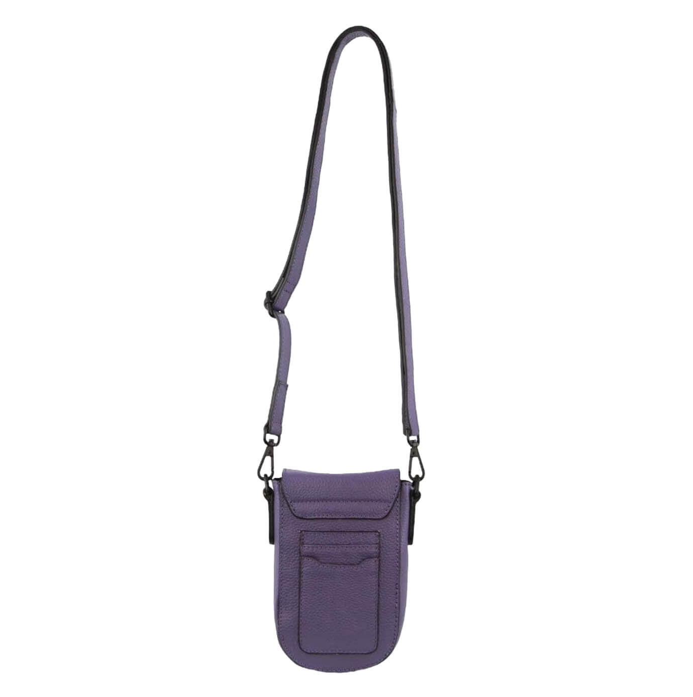 Pierre Cardin Ladies Rustic Leather Phone Bag in Purple