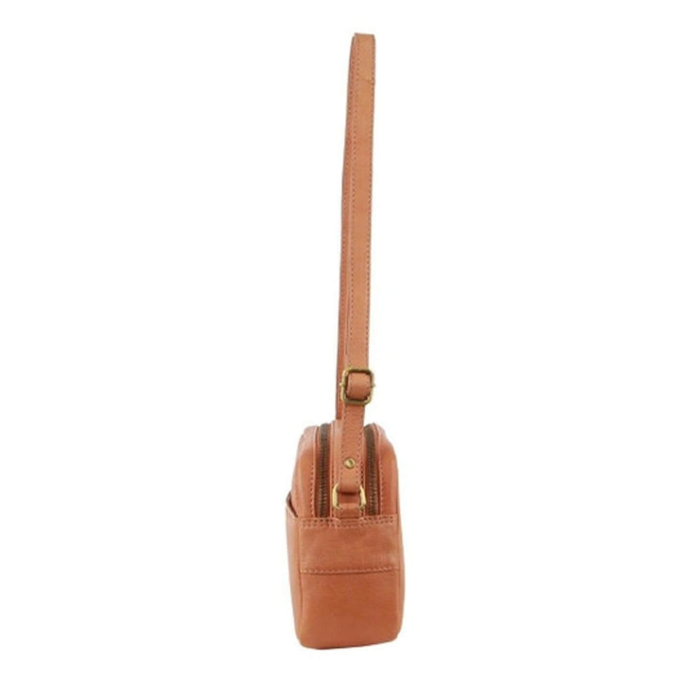 Pierre Cardin Diamond Pattern Embossed Crossbody Bag in Apricot