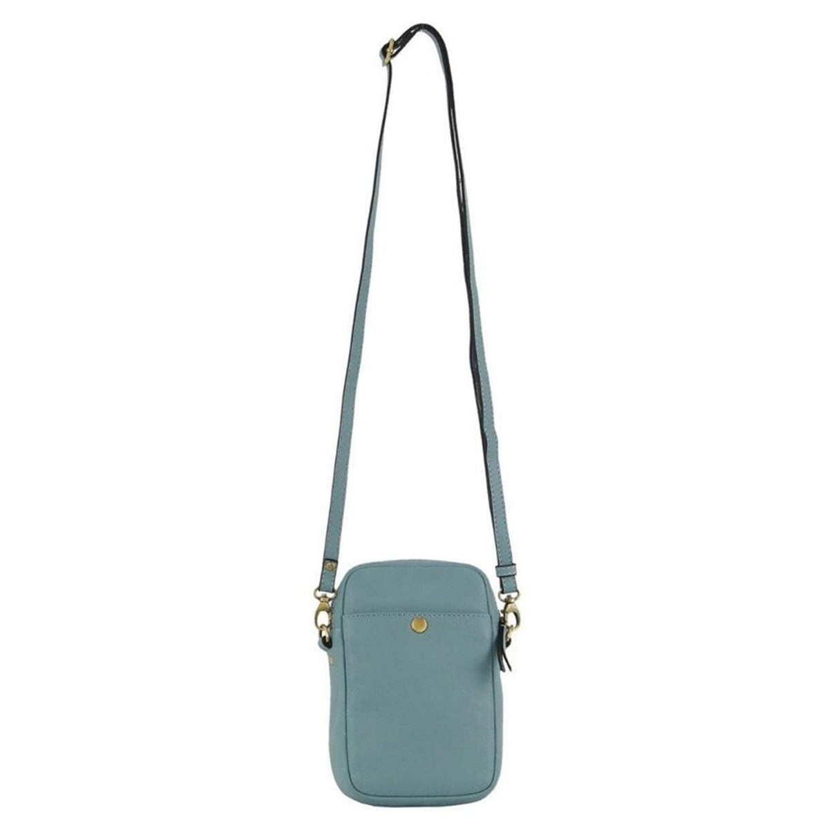 Pierre Cardin RFID Ladies Textured Leather Phone Bag in Blue