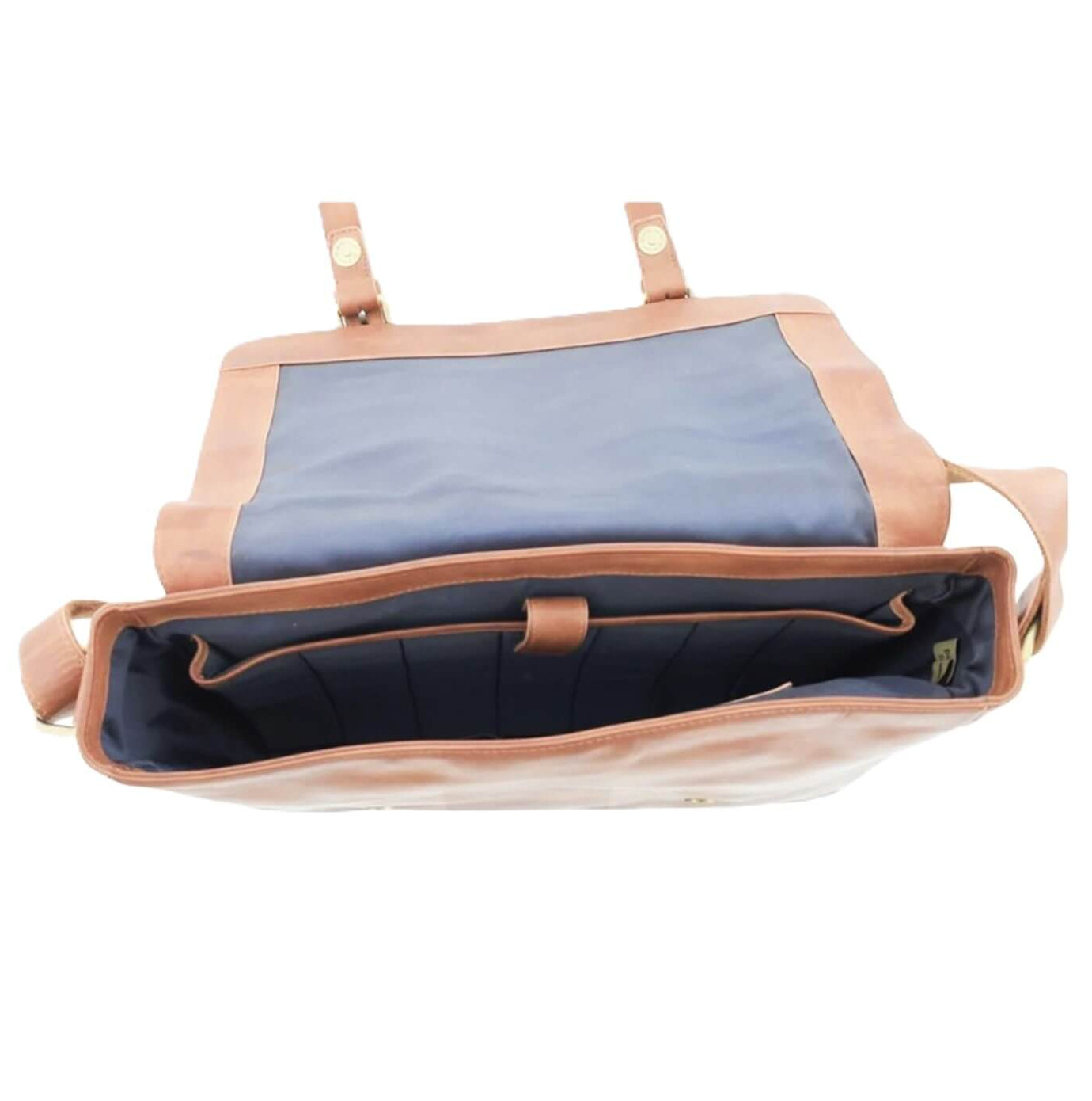 Pierre Cardin PC3830 Rustic Leather Computer Bag/Cognac