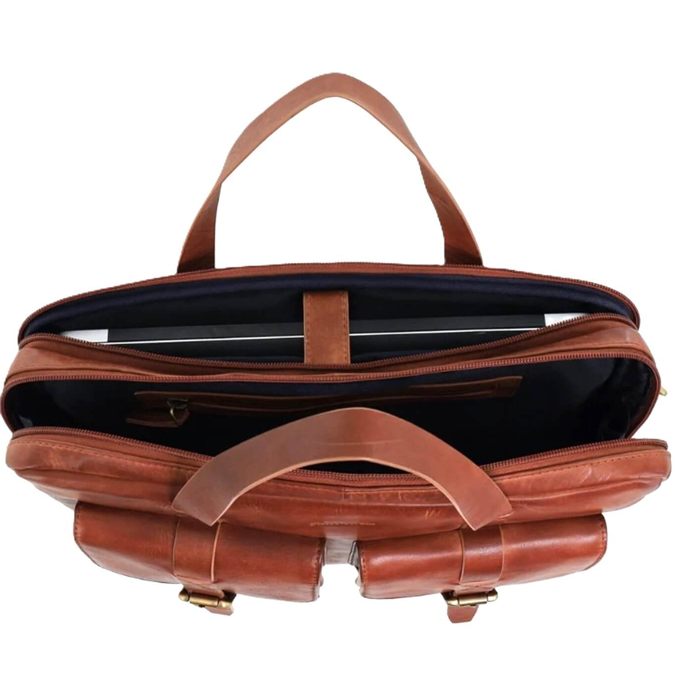 Pierre Cardin PC3831 Mens Leather Business Bag/Cognac