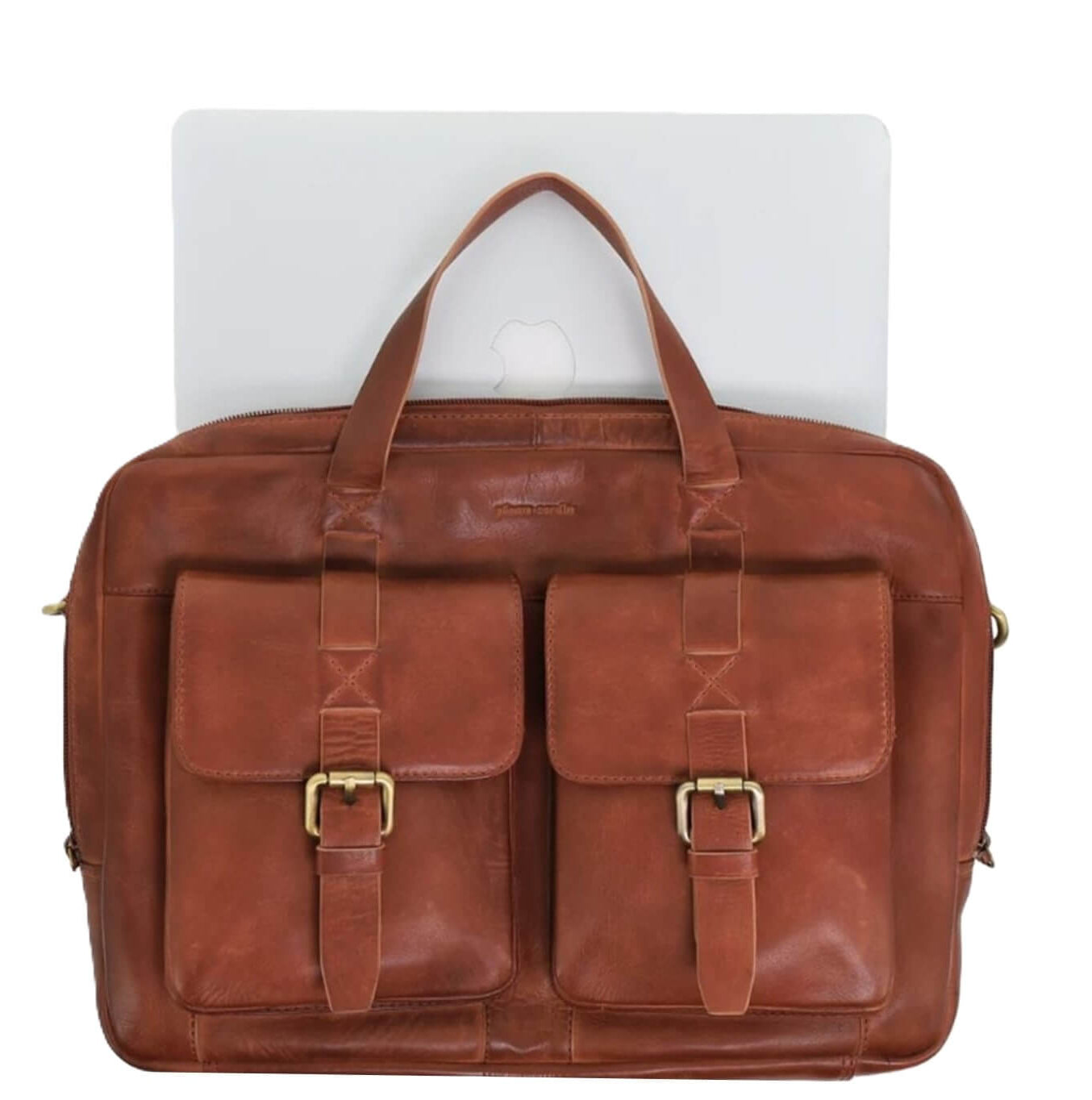Pierre Cardin PC3831 Mens Leather Business Bag/Cognac