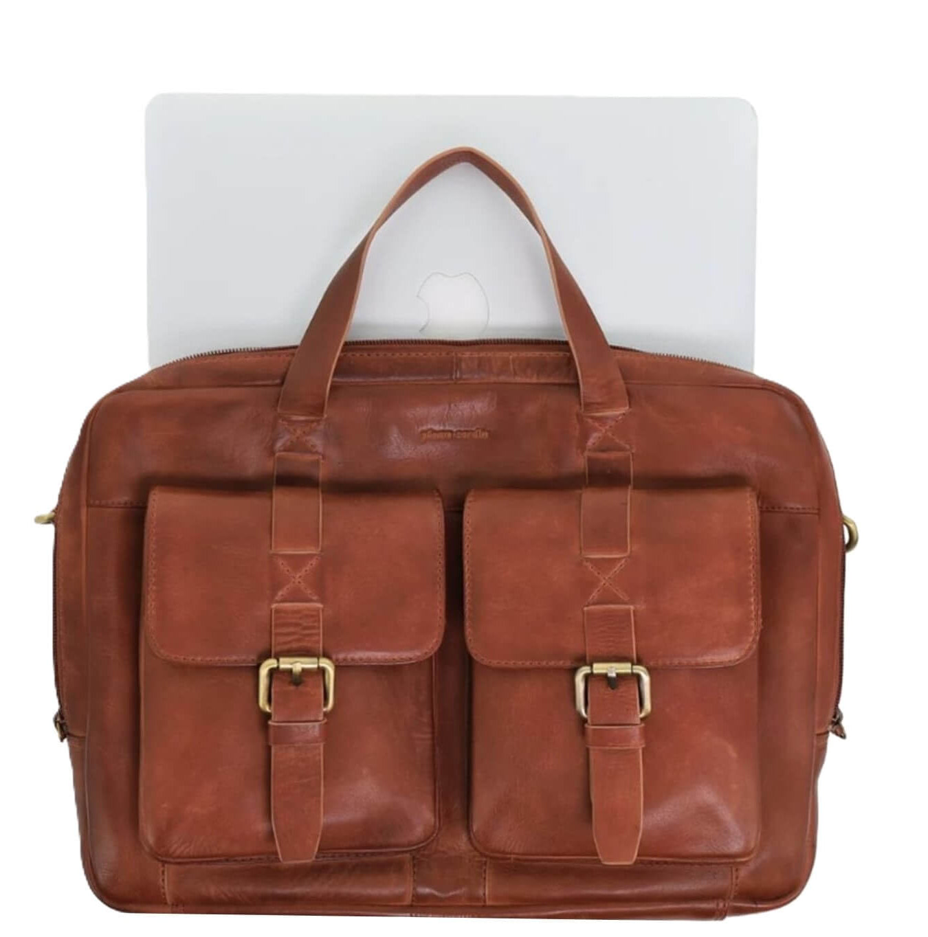 Pierre Cardin PC3831 Mens Leather Business Bag/Cognac
