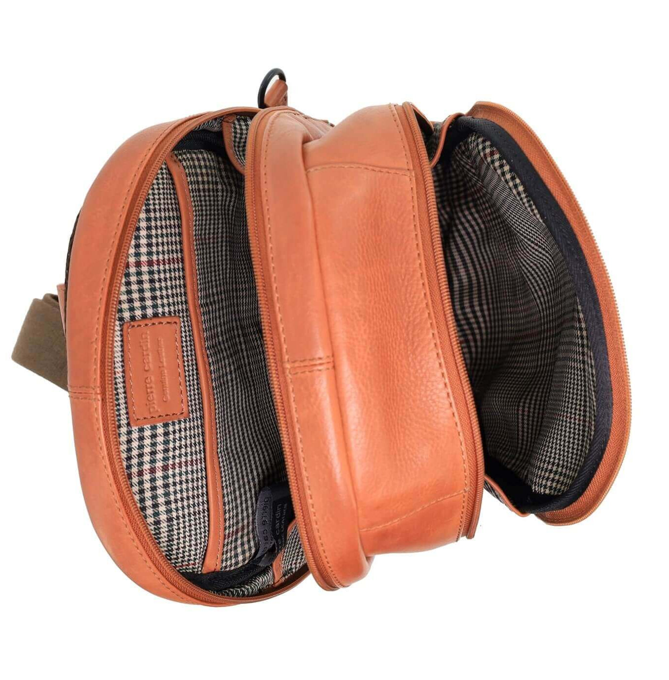 Pierre Cardin PC3882 Italian Leather Large 3-Way Sling Bag/Cognac