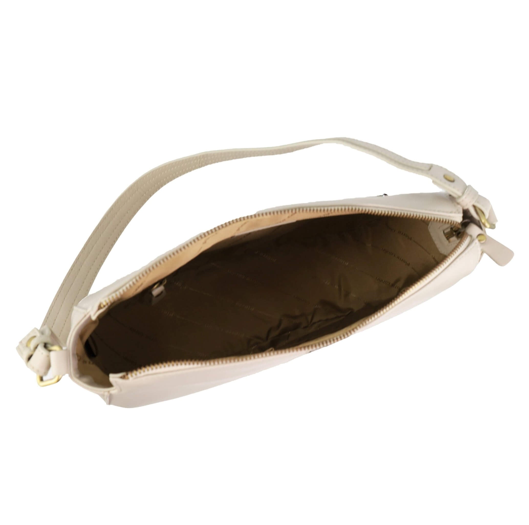 Pierre Cardin Ladies Leather Classic Hobo Bag in Bone