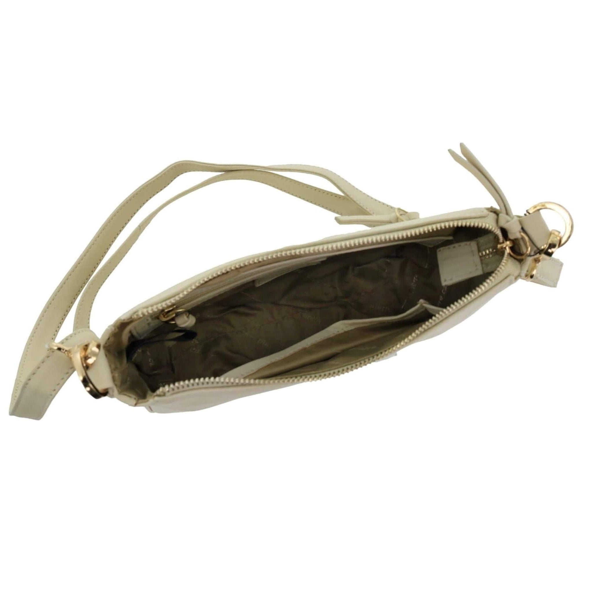 Pierre Cardin Ladies Leather Elegant Crossbody Bag in Bone