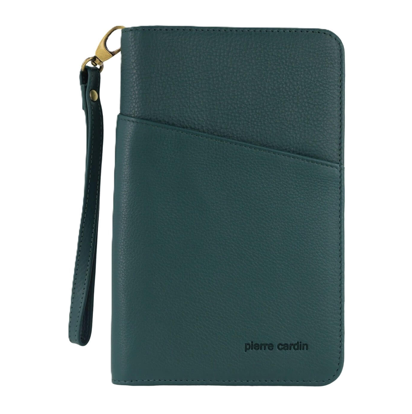 Pierre Cardin Genuine Italian Leather Passport Wallet in Zirkon