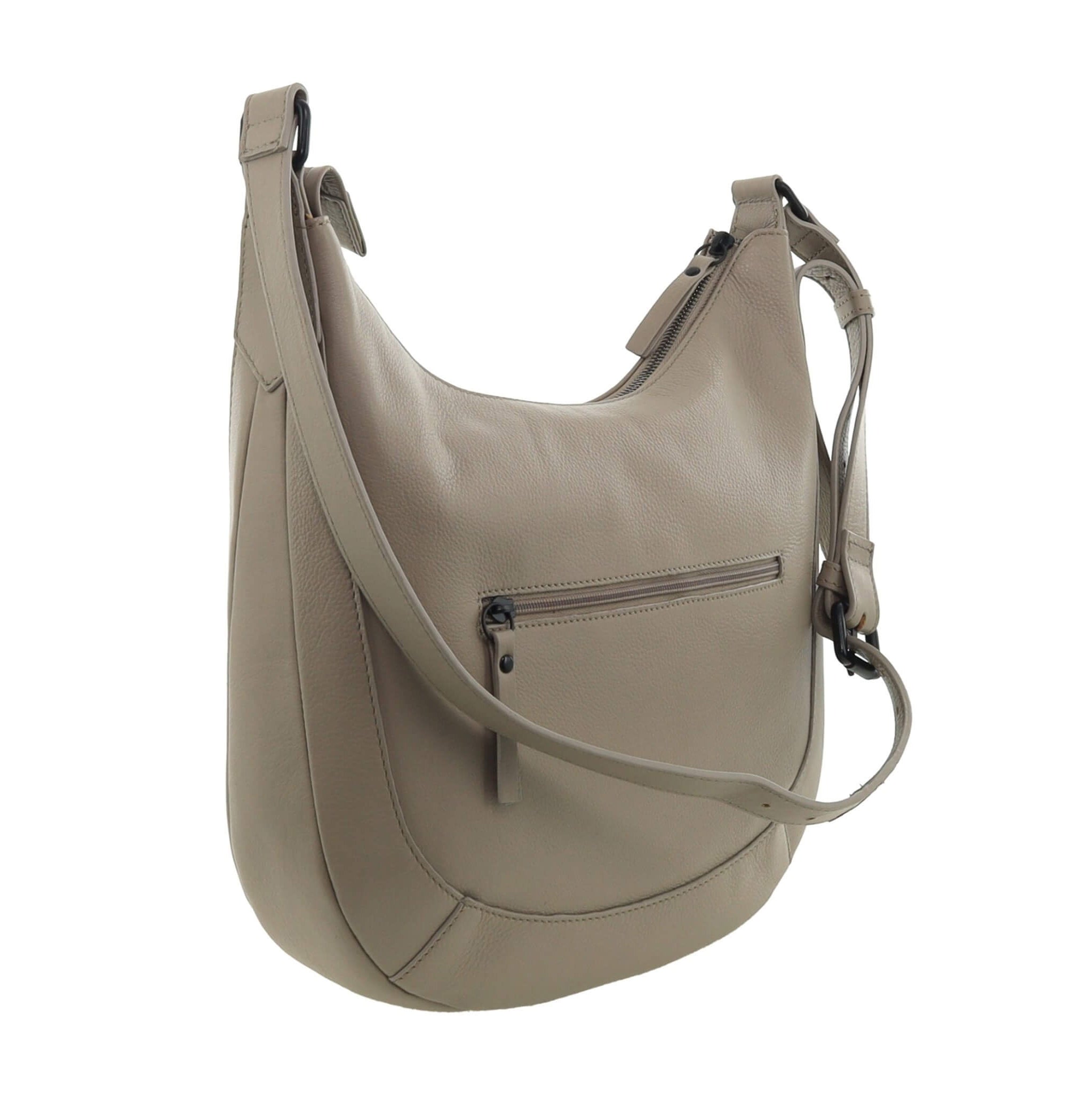 Pierre Cardin Ladies Leather Crossbody Bag in Taupe