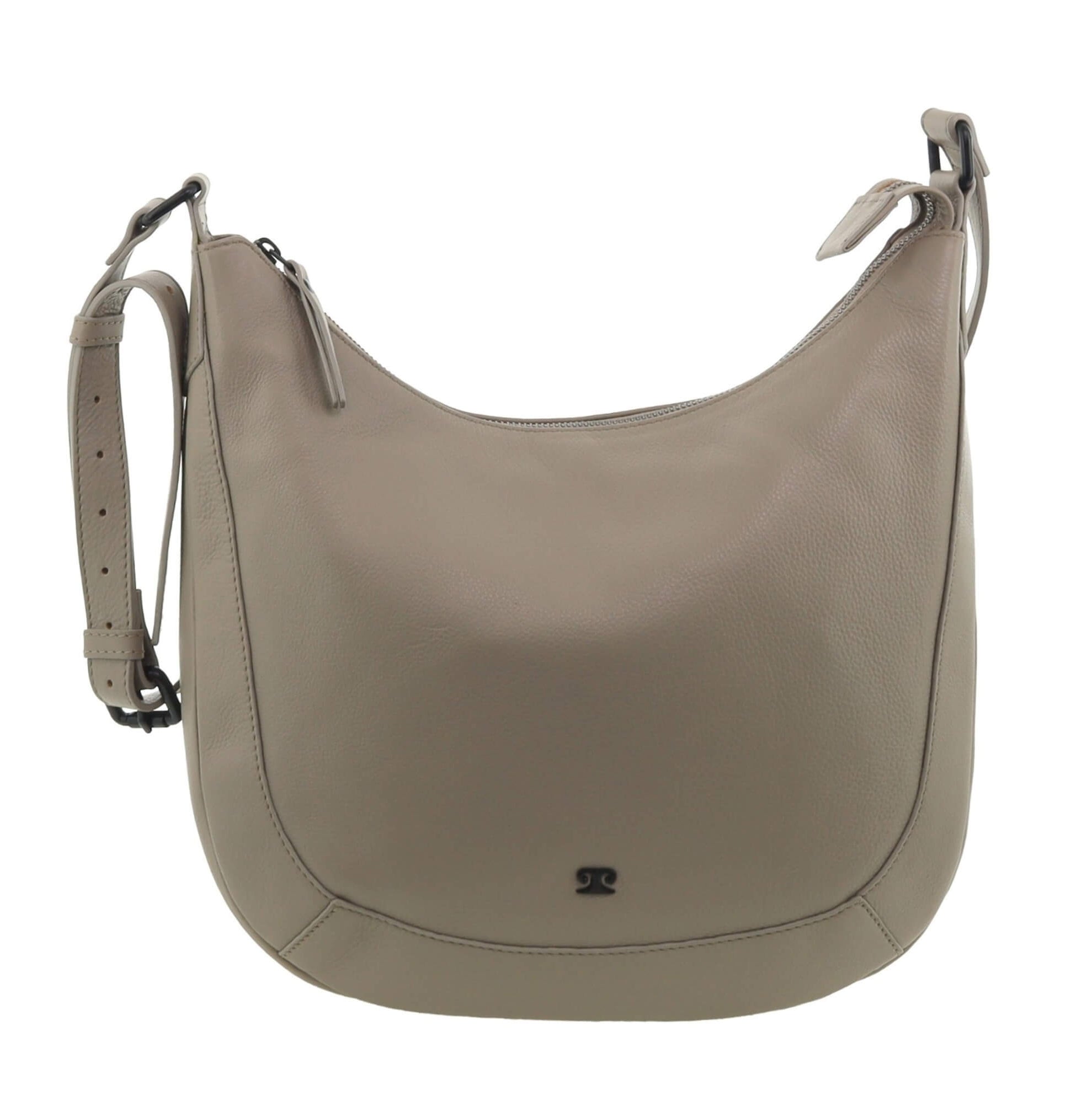 Pierre Cardin Ladies Leather Crossbody Bag in Taupe