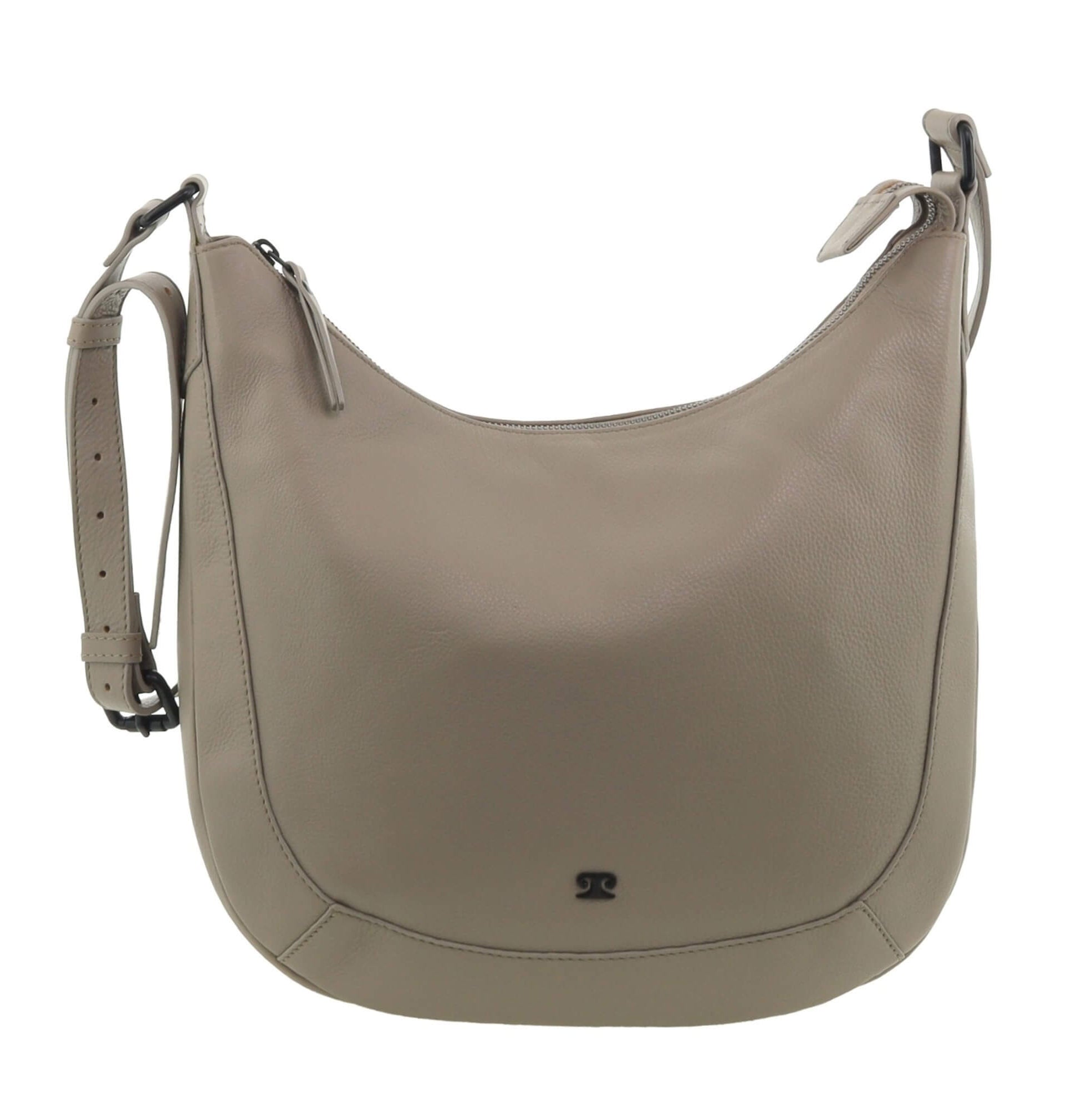 Pierre Cardin Ladies Leather Crossbody Bag in Taupe