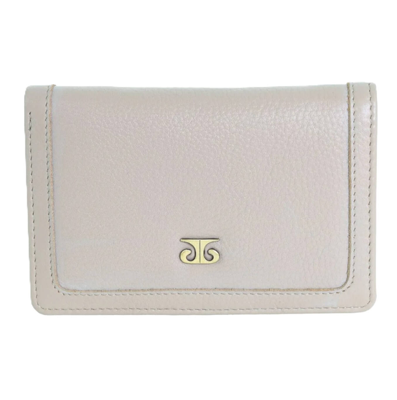 Pierre Cardin Ladies Italian Leather Bi-fold Wallet in Taupe