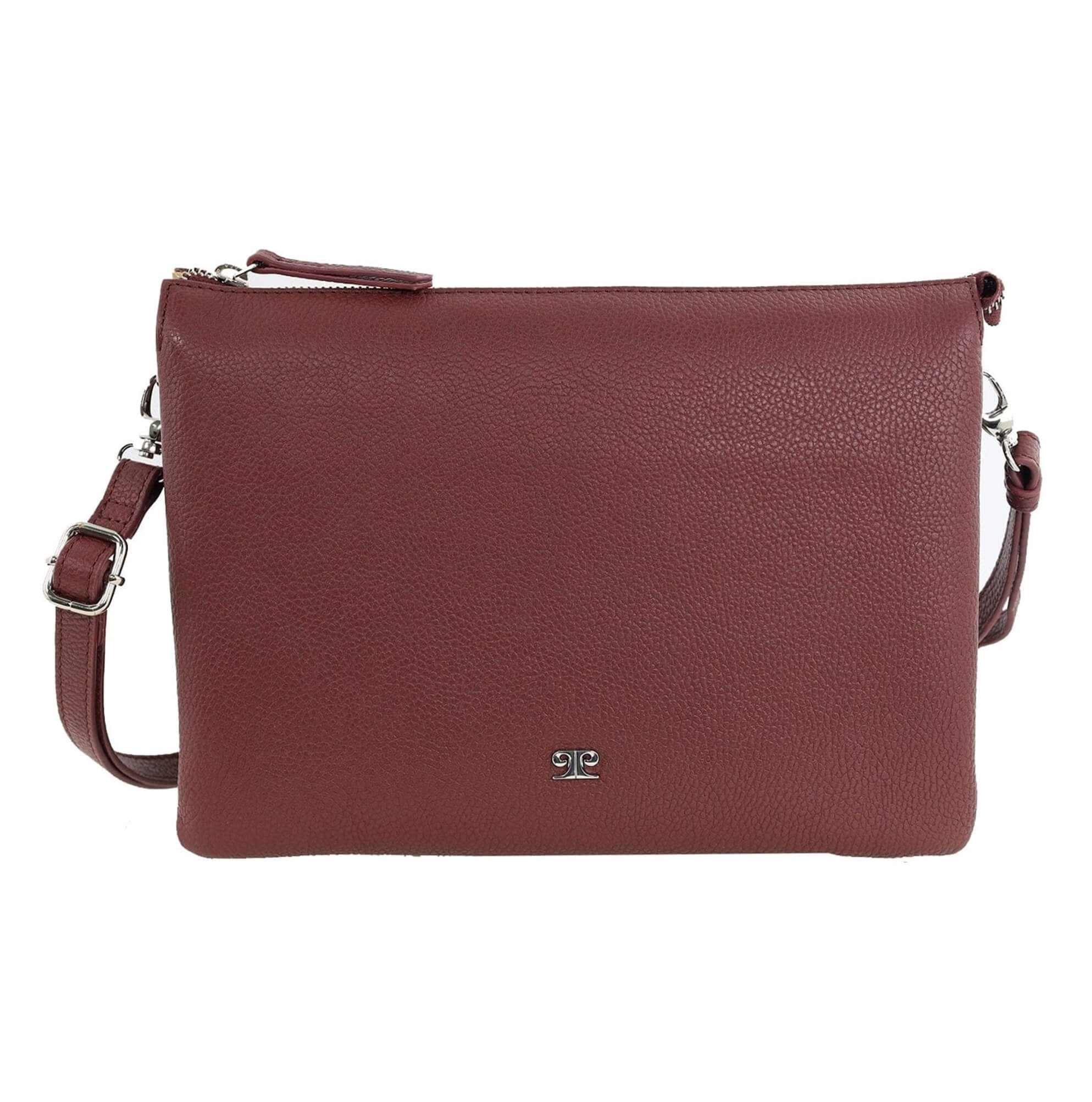 Pierre Cardin Ladies Leather Crossbody Bag in Shiraz