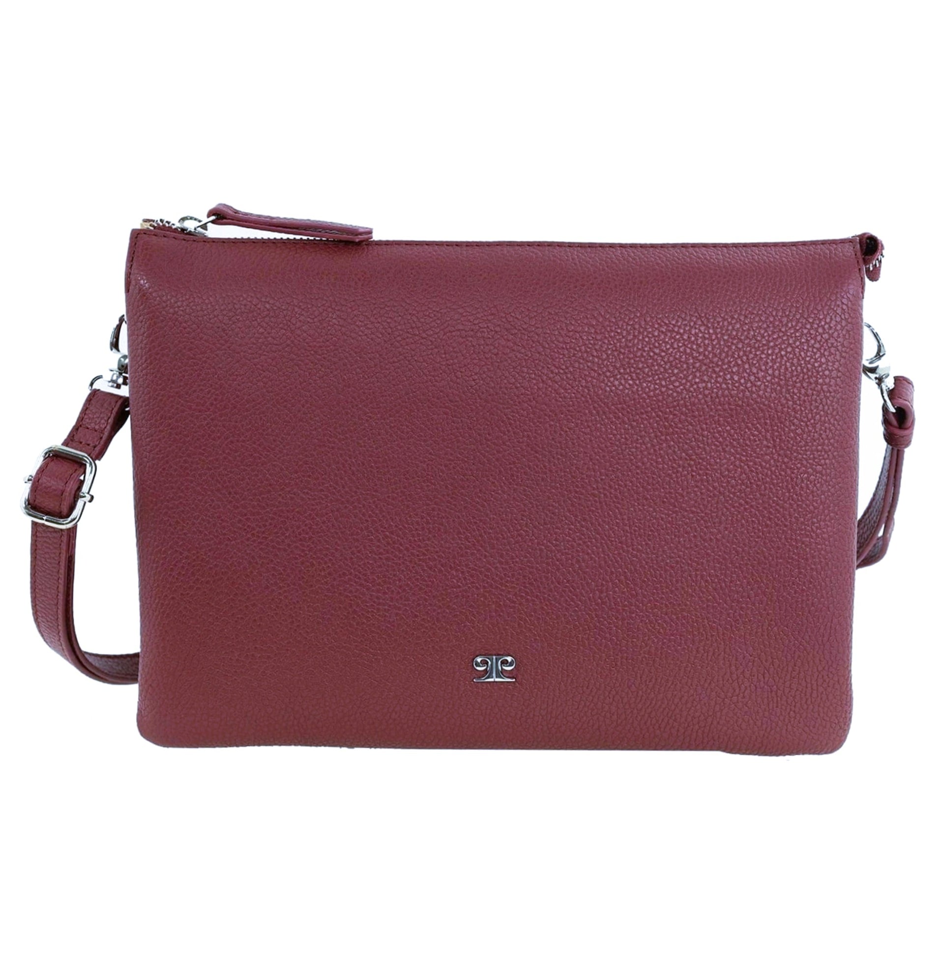 Pierre Cardin Ladies Leather Crossbody Bag in Shiraz