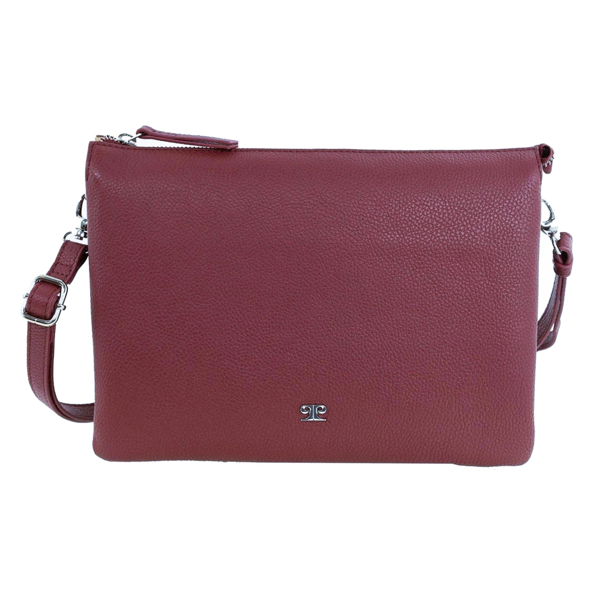 Pierre Cardin Ladies Leather Crossbody Bag in Shiraz